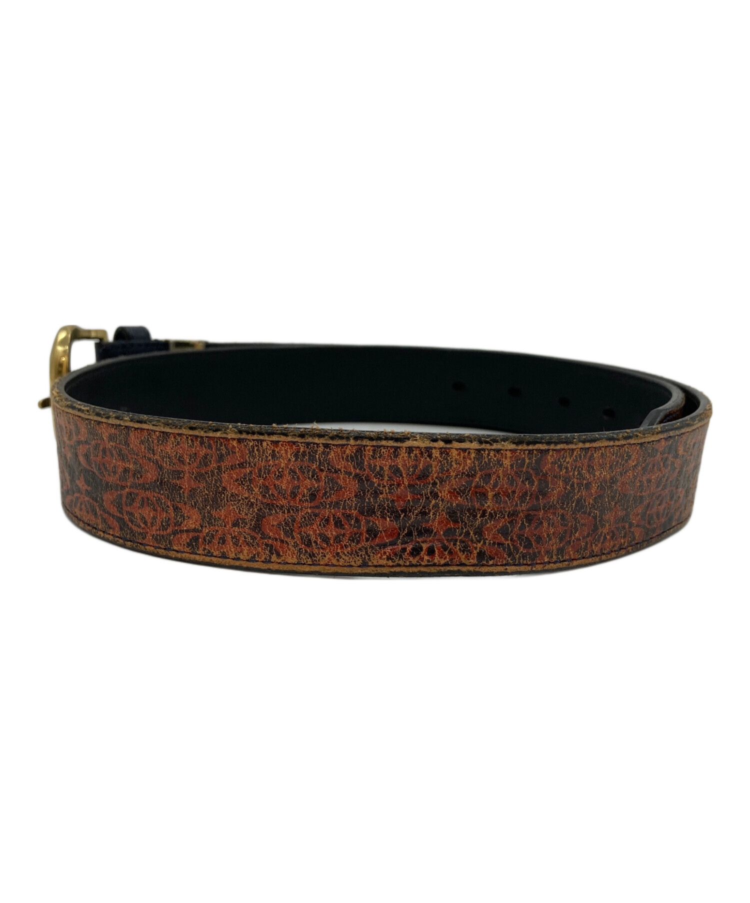 Vivienne Westwood レザー 編み込みベルト ターコイズ ブラウン Vivienne Westwood レザー 編み込みベルト ターコイズ ブラウン