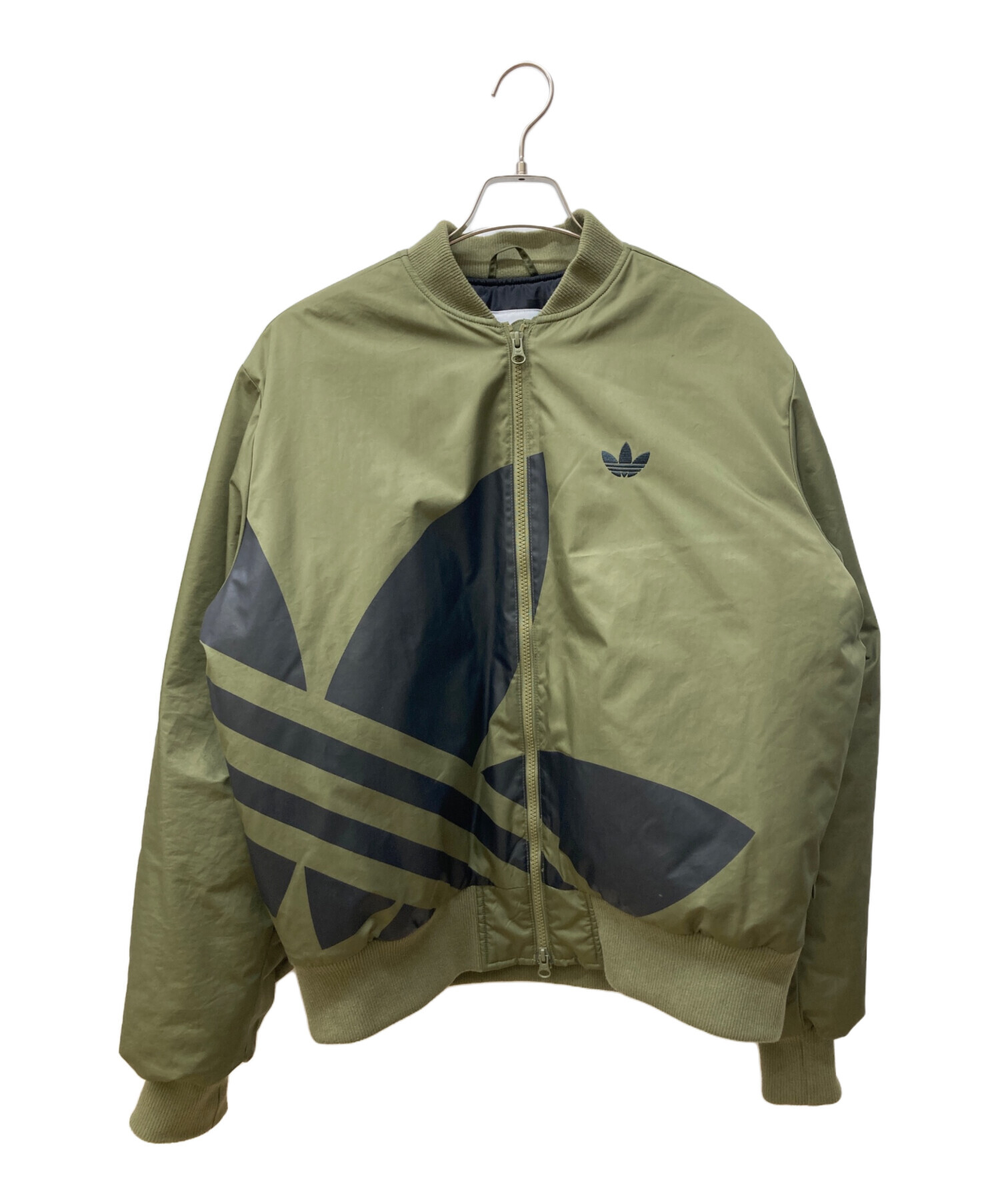 adidas ORIGINALS アディダス オリジナルス MA-1 カーキ L 中古・古着通販】adidas (アディダス) MA-1ジャケット カーキ サイズ