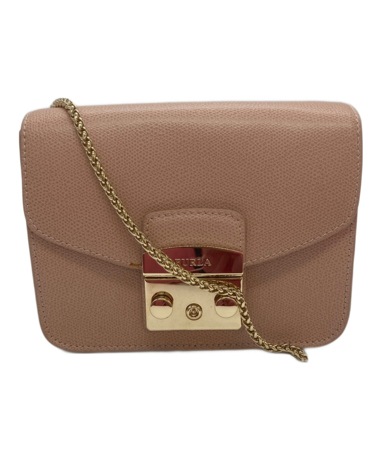 中古・古着通販】FURLA (フルラ) メトロポリスショルダーバッグ ピンク