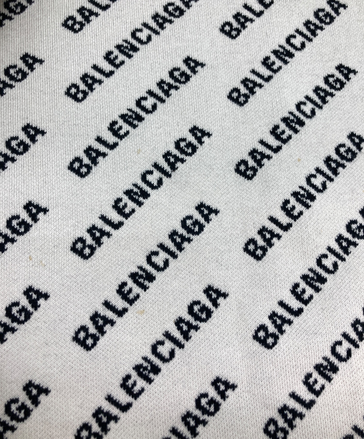 中古・古着通販】BALENCIAGA (バレンシアガ) オールオーバーロゴニット