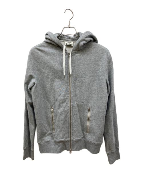 Acne Studios グレー フード付きパーカー 中古・古着通販】Acne studios (アクネ ストゥディオス) ジップ