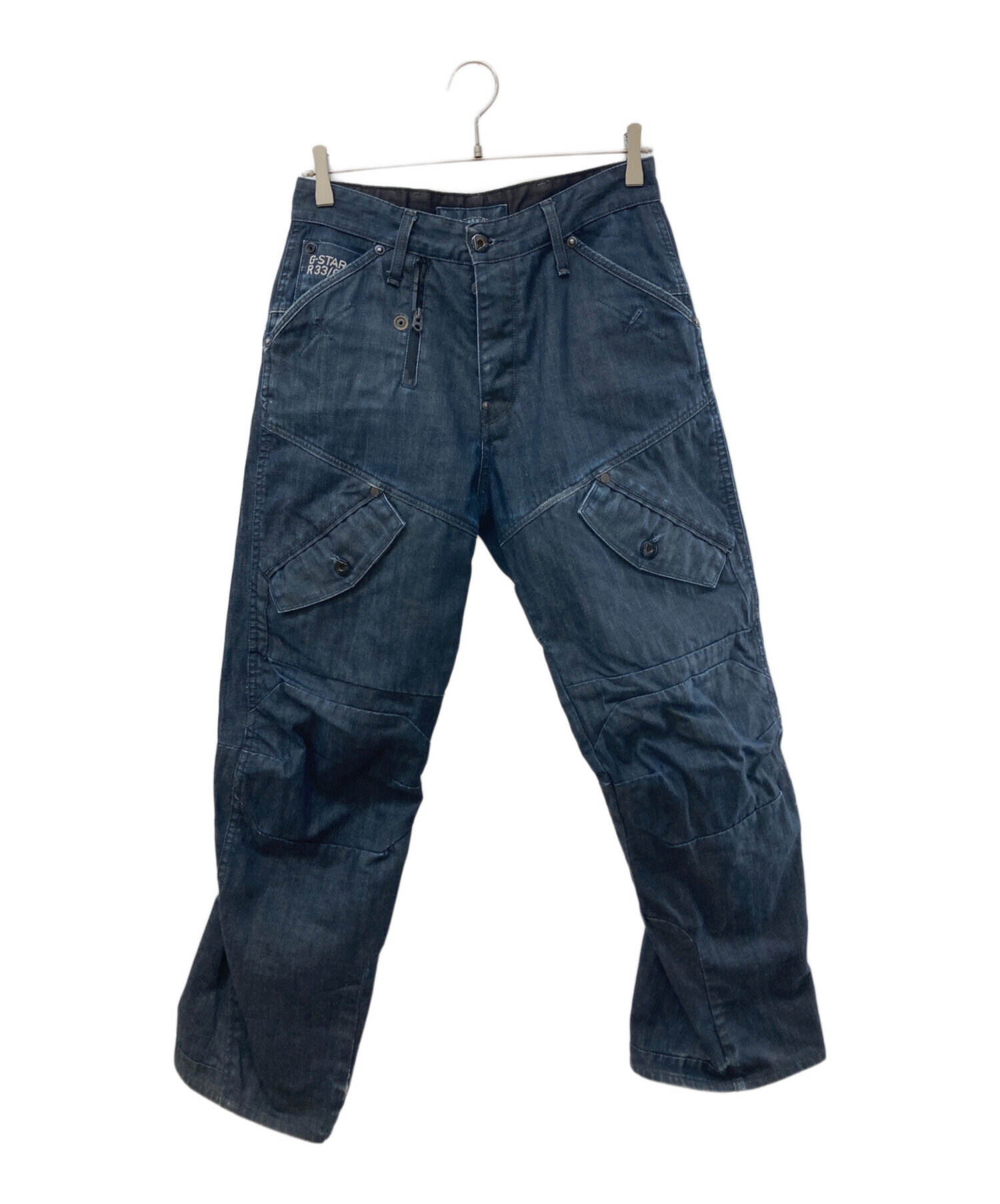 ≪G-STAR RAW≫ ペイントヴィンテージ加工 立体裁断デニムジーンズ 中古・古着通販】G-STAR RAW (ジースターロゥ) 立体裁断ジーンズ