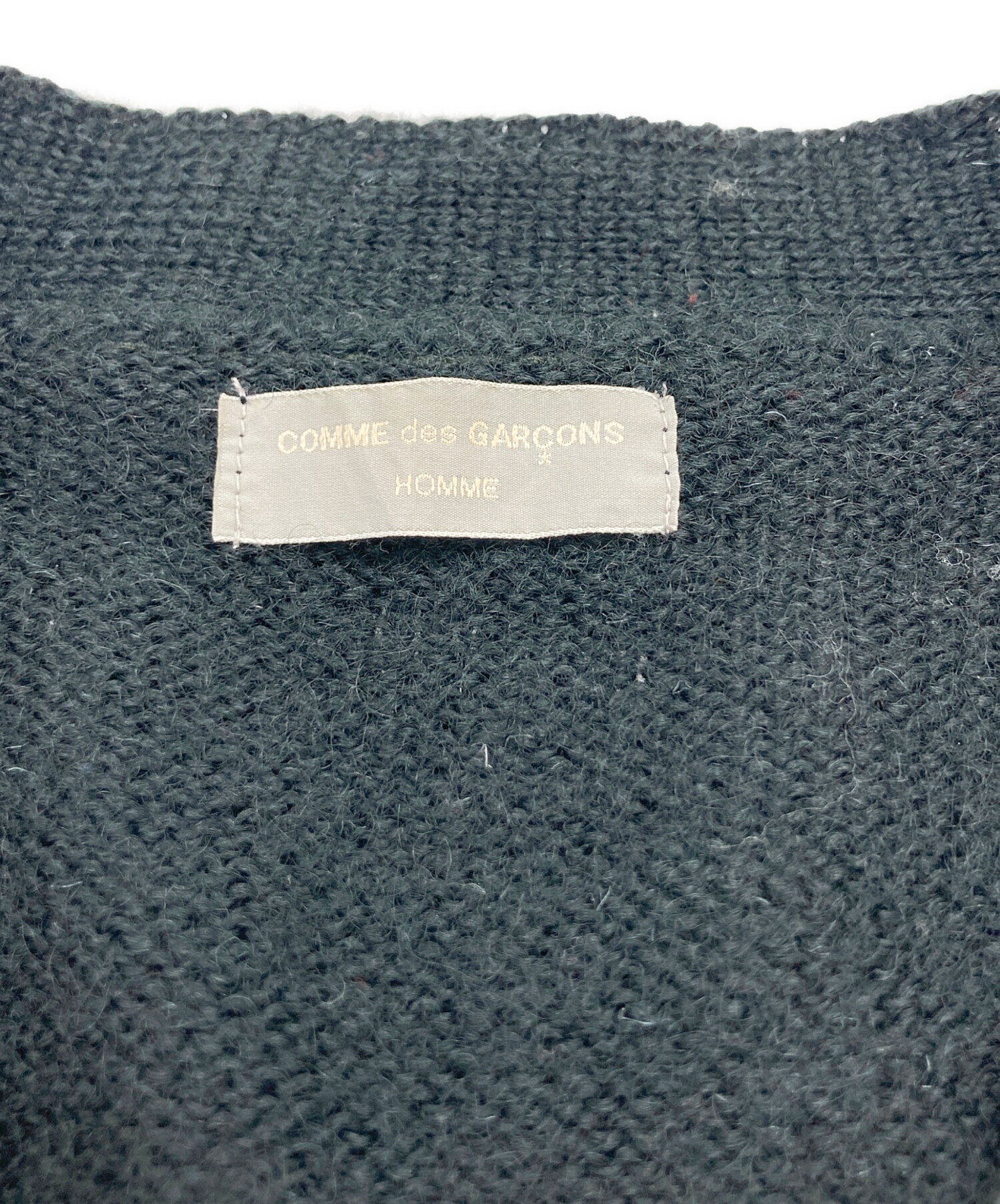 コムデギャルソンオム ニット カーディガン 90s 田中オム ウール 90s