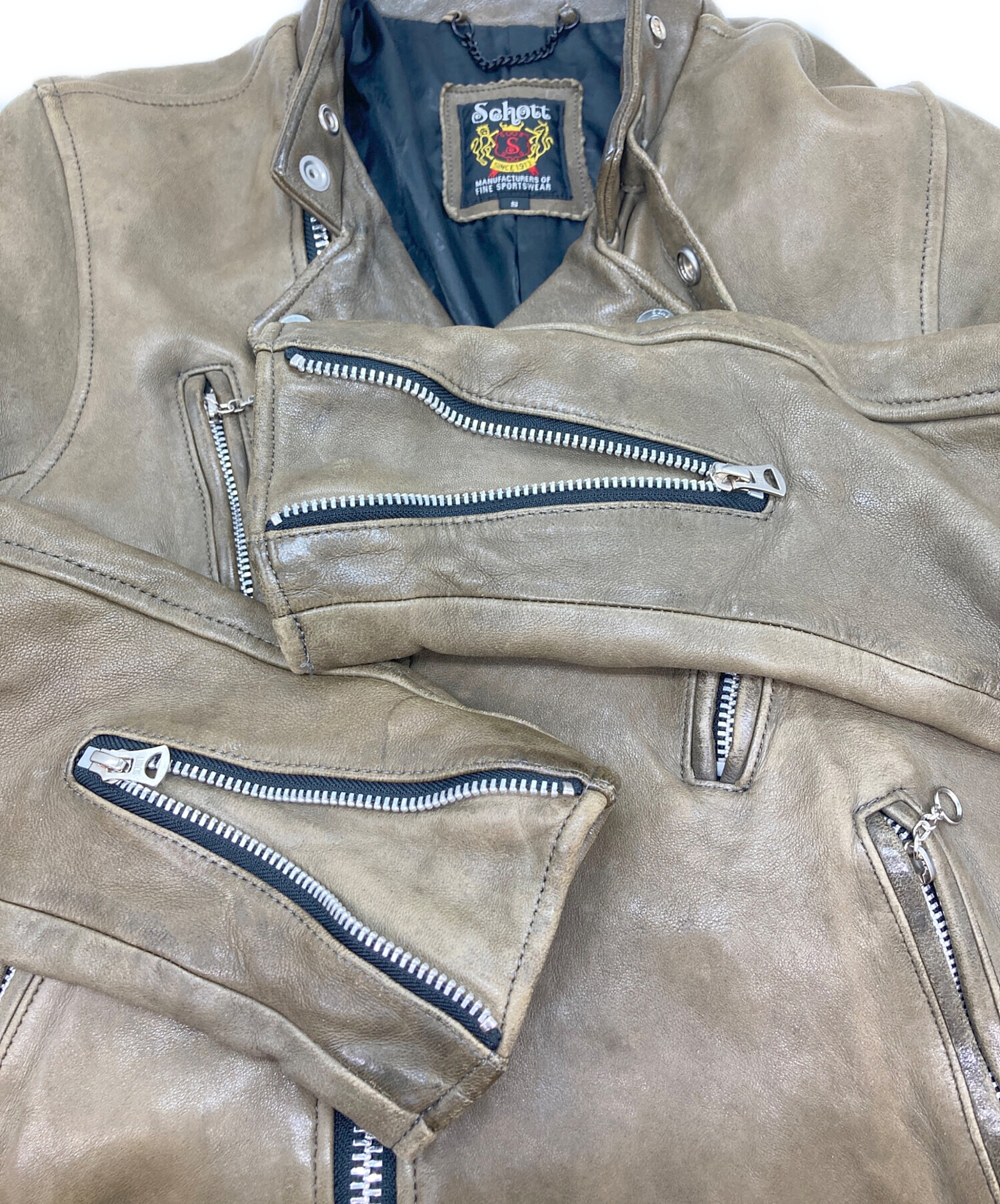 中古・古着通販】Schott (ショット) シープレザーダブルライダース