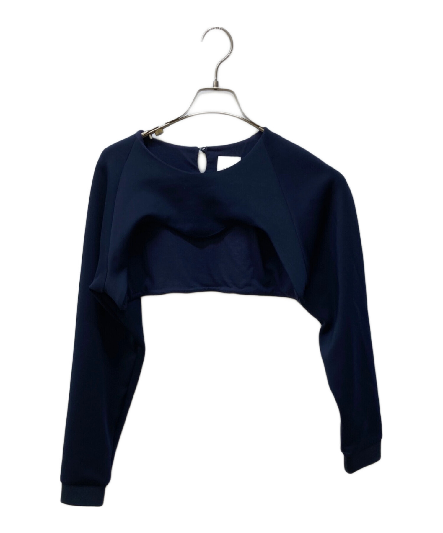 中古・古着通販】Ameri (アメリ) HEART CUTTING DOCKING TOP ブルー 