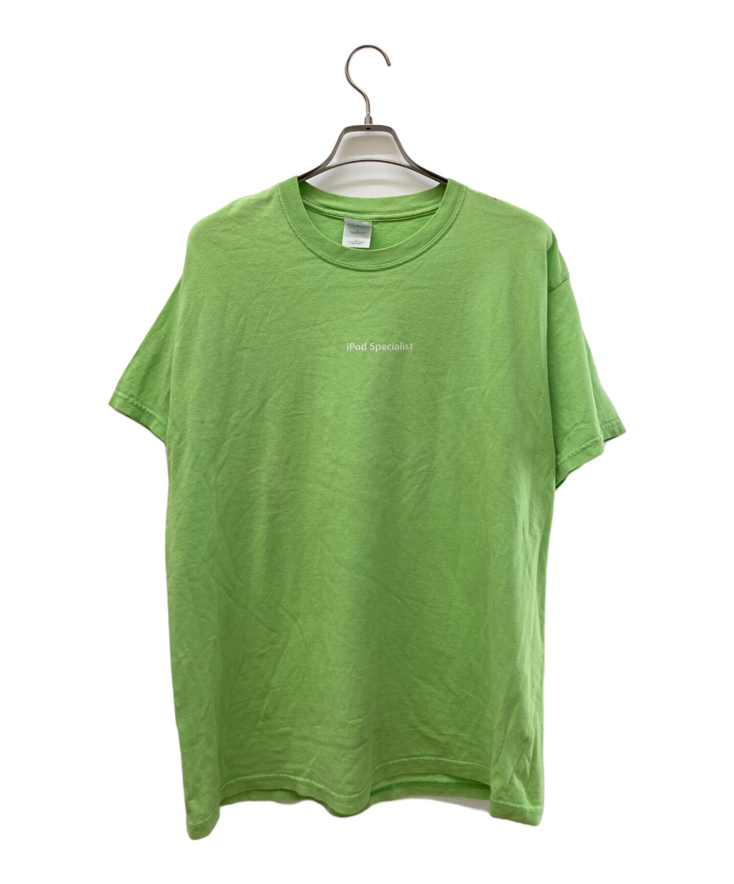 中古・古着通販】Apple (アップル) 企業Tシャツ 黄緑 サイズ:Ⅼ