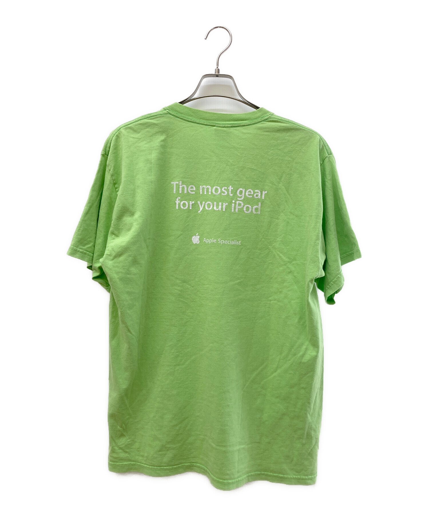 中古・古着通販】Apple (アップル) 企業Tシャツ 黄緑 サイズ:Ⅼ