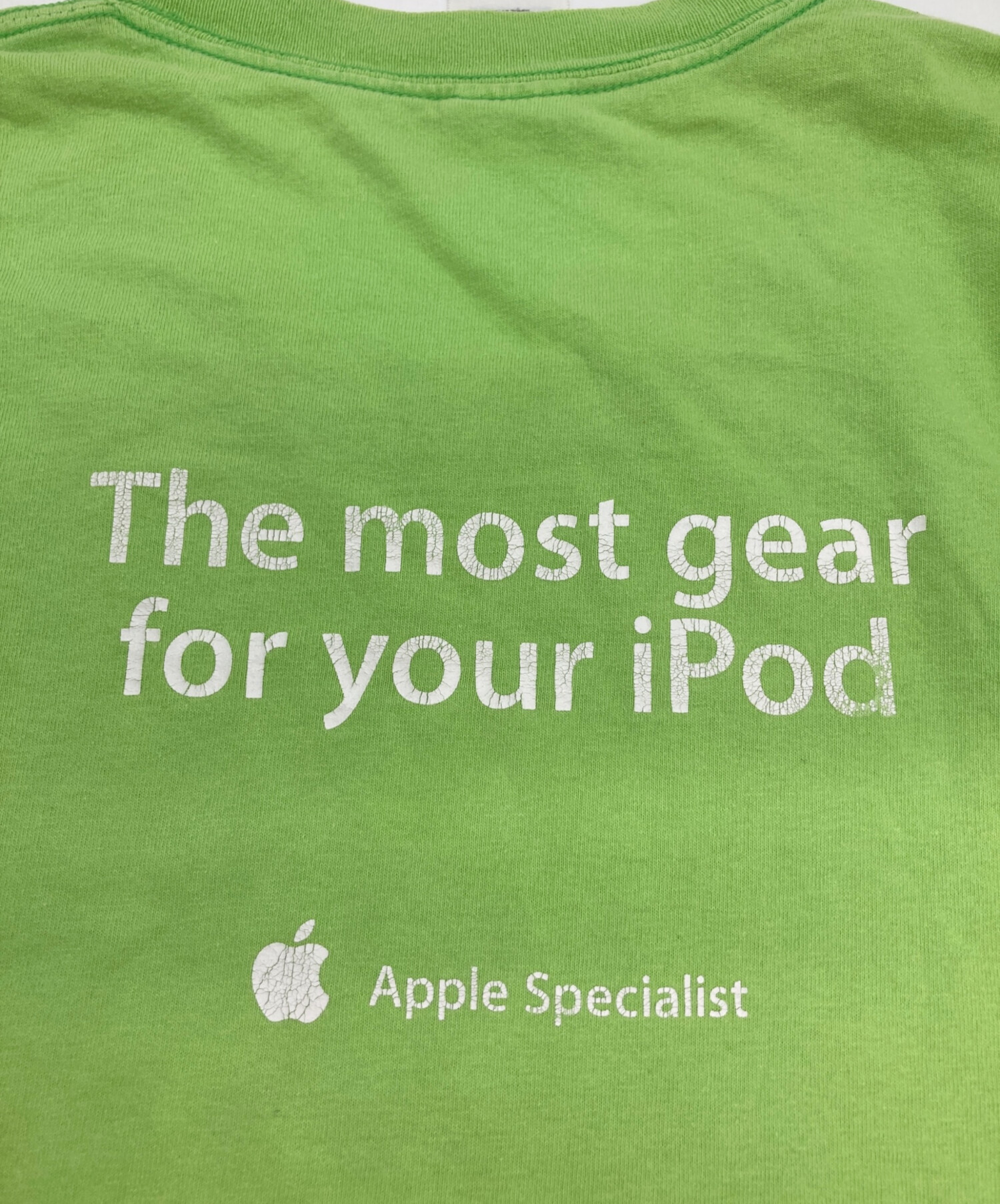 中古・古着通販】Apple (アップル) 企業Tシャツ 黄緑 サイズ:Ⅼ