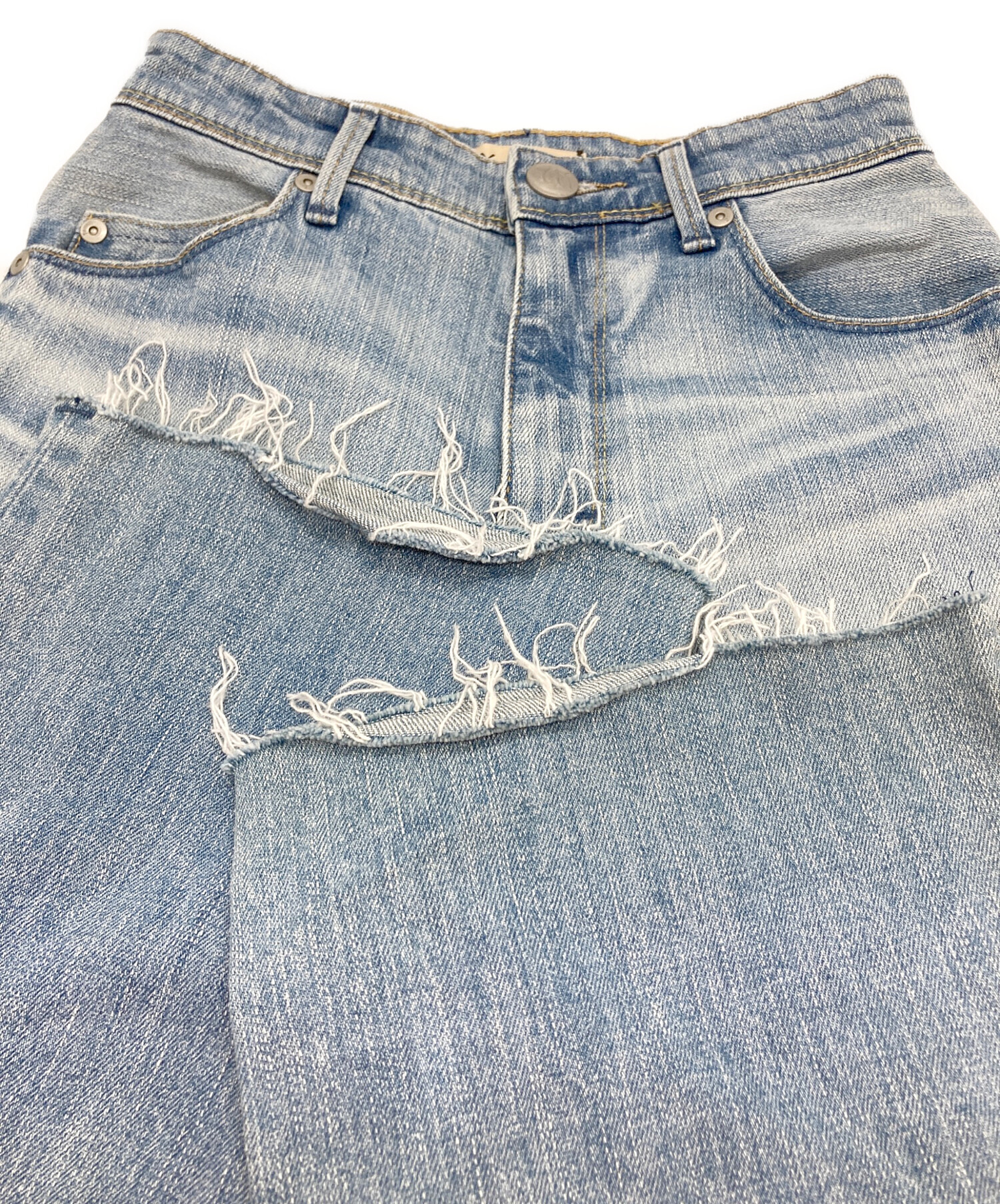 中古・古着通販】YANUK (ヤヌーク) LILITH/ワイドストレートカットオフ