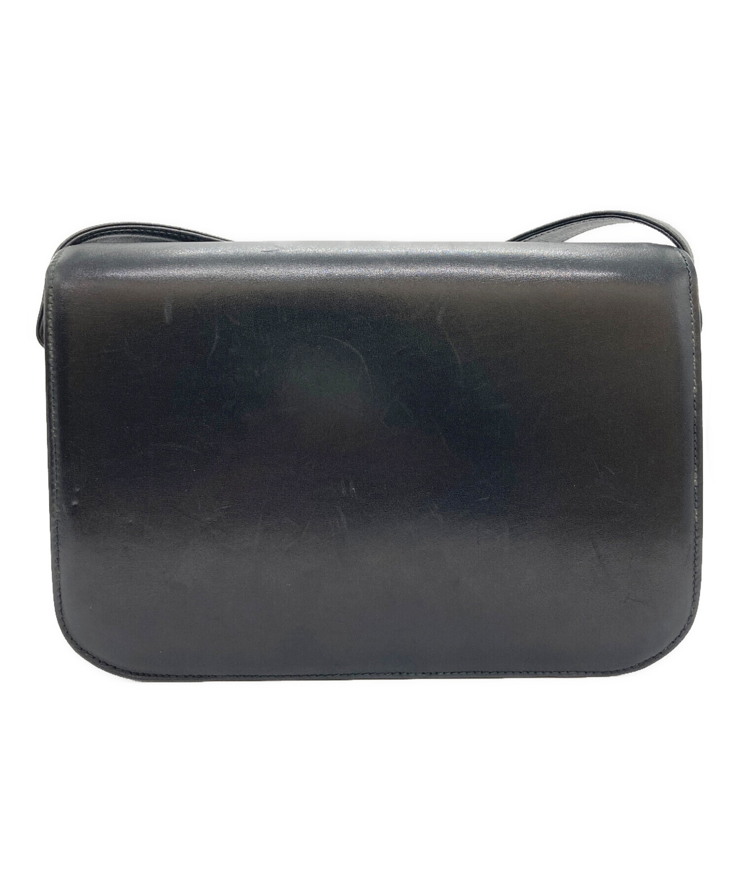 中古・古着通販】CELINE (セリーヌ) 馬車金具レザーショルダーバッグ