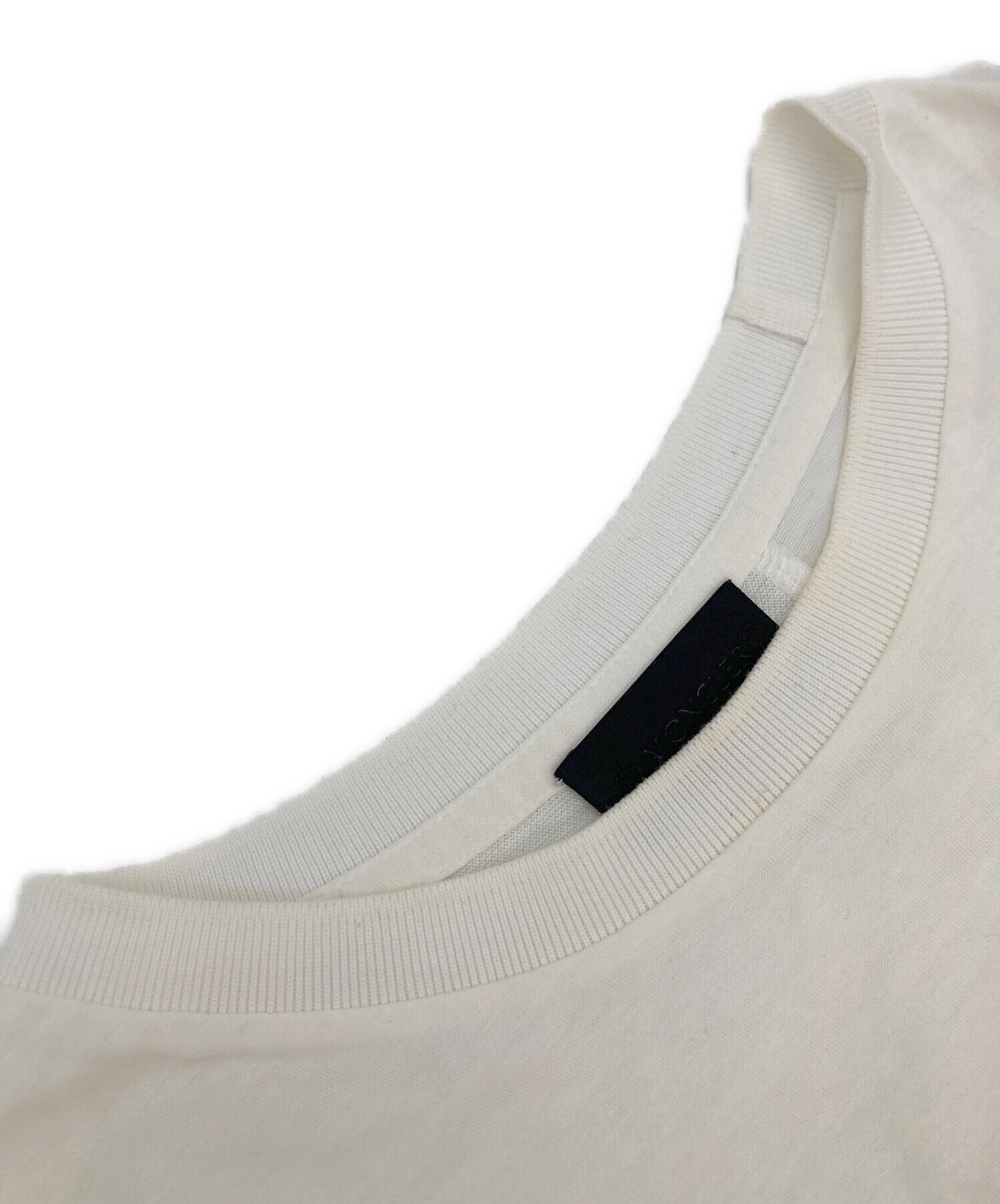 中古・古着通販】MONCLER (モンクレール) ラバーワッペンロゴTシャツ