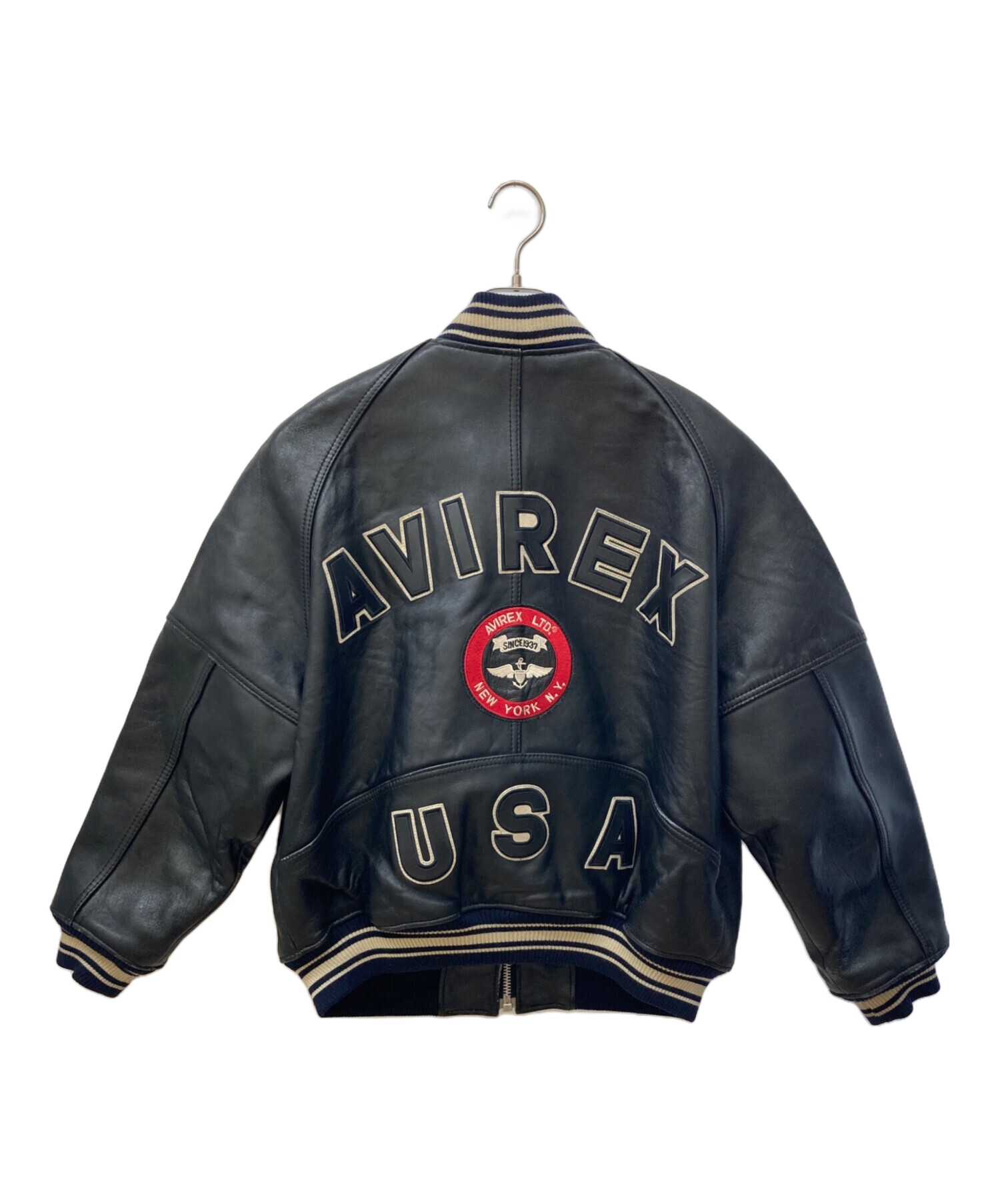 中古・古着通販】AVIREX (アヴィレックス) オールレザーVARSITY