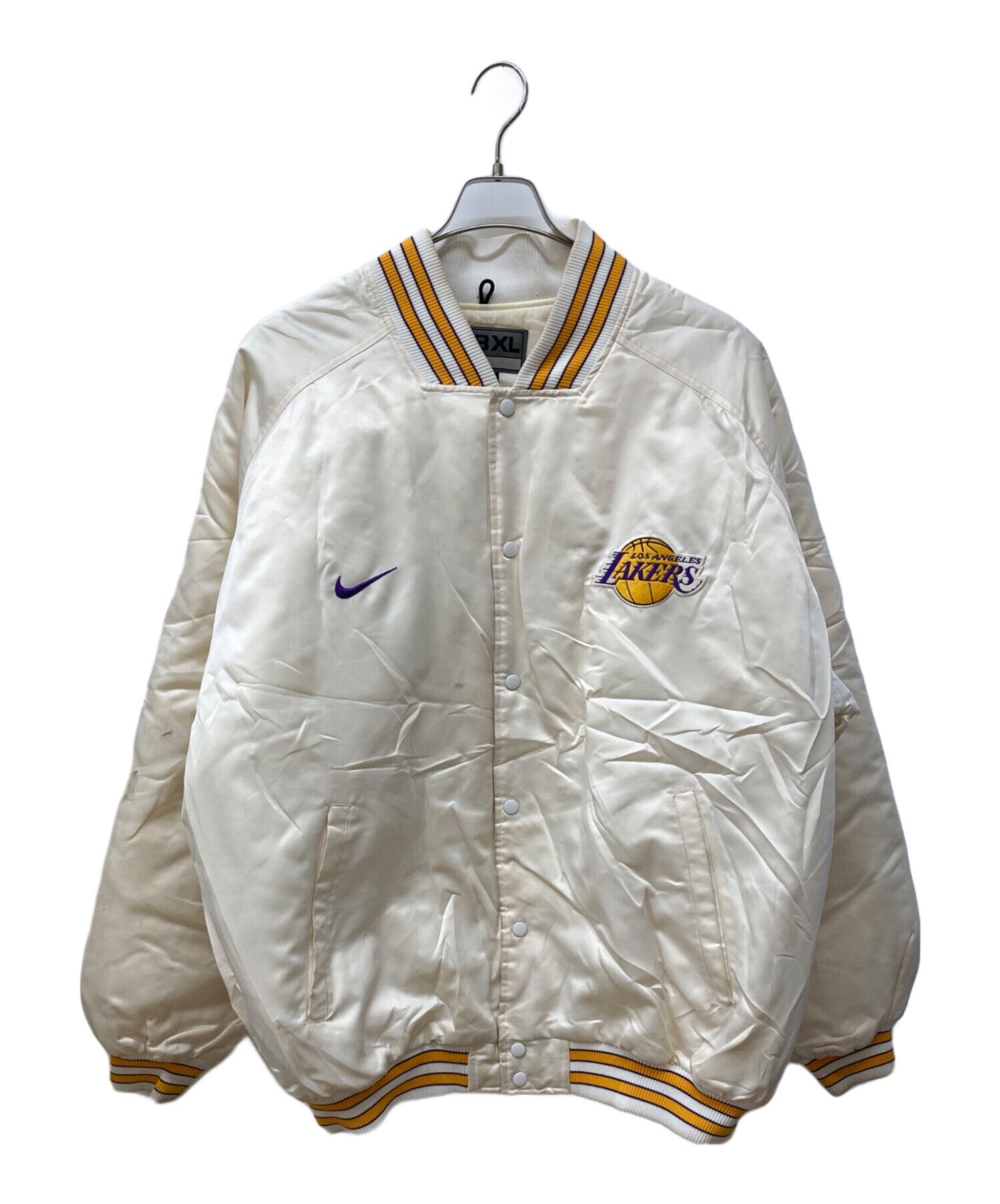 中古・古着通販】NIKE (ナイキ) ナイロンスタジャン アイボリー サイズ