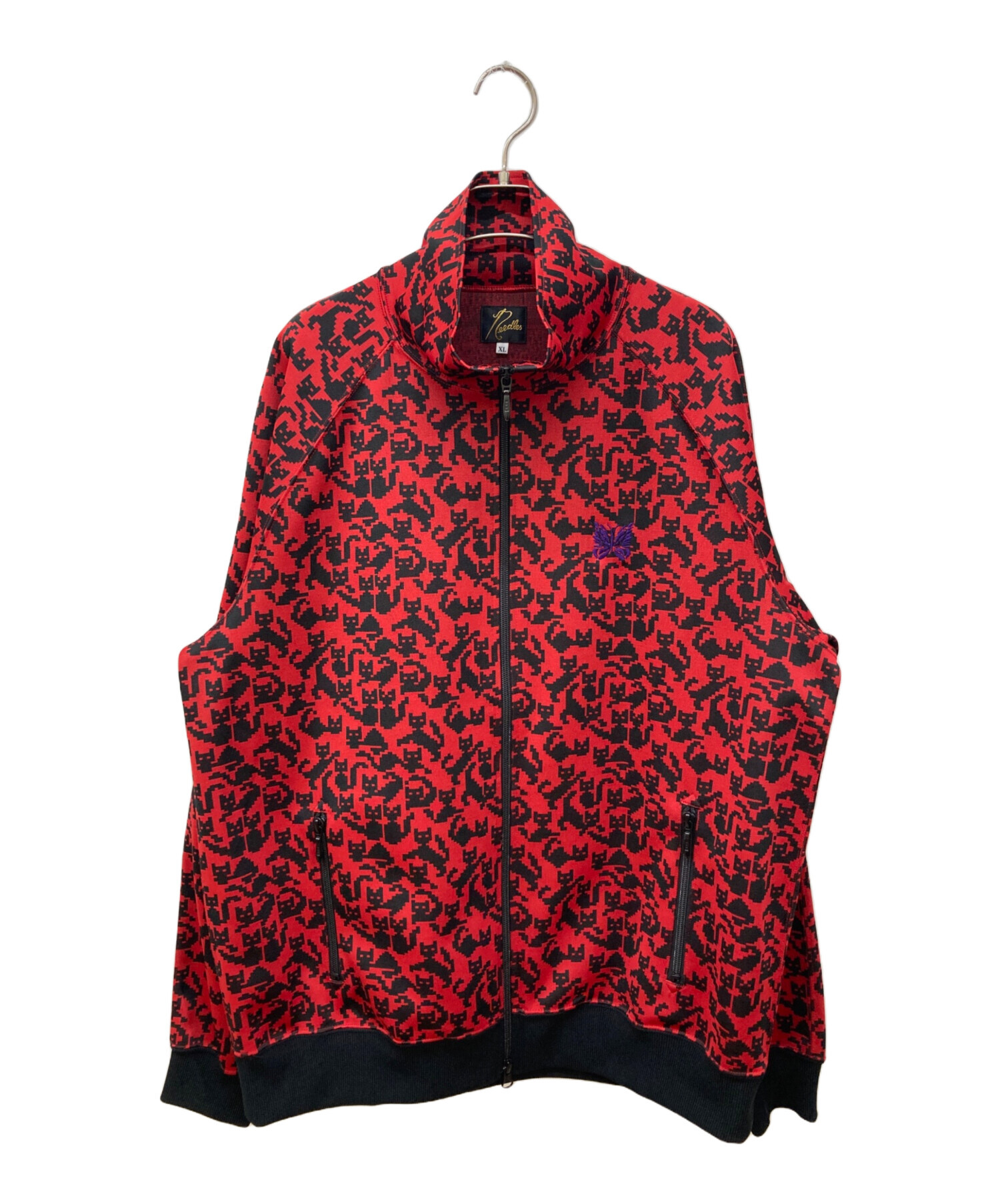 Needles Needles ベルベットジャケット XL レッド トラック Needles Needles ベルベットジャケット XL レッド トラック