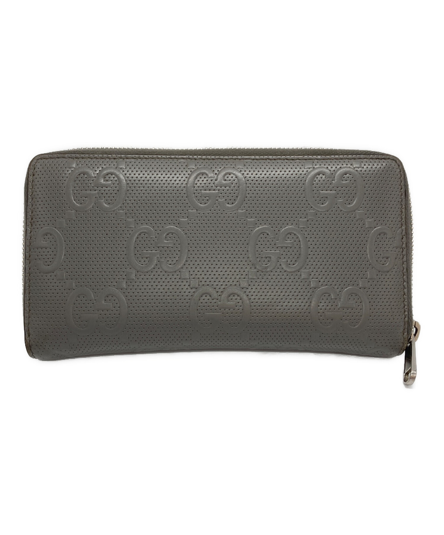 中古・古着通販】GUCCI (グッチ) GGエンボスジップアラウンド