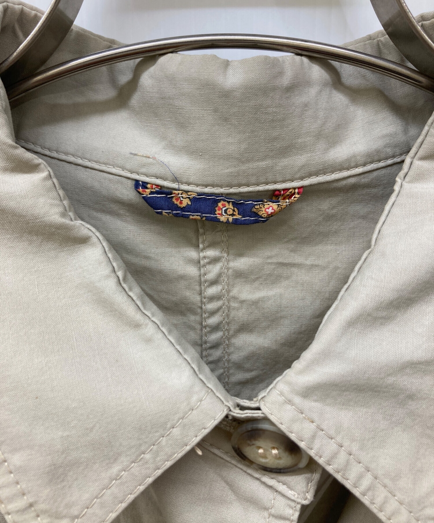 【美品】サイズ42 HERNO ヘルノ ステンカラー コート レディース 中古・古着通販】HERNO (ヘルノ) 比翼ステンカラーコート ベージュ