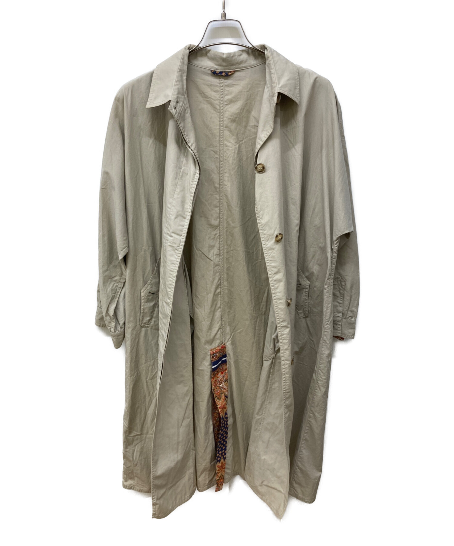 国内正規品　HERNO ヘルノ　イタリア製　ステンカラーコート　ベージュ 中古・古着通販】HERNO (ヘルノ) 比翼ステンカラーコート ベージュ