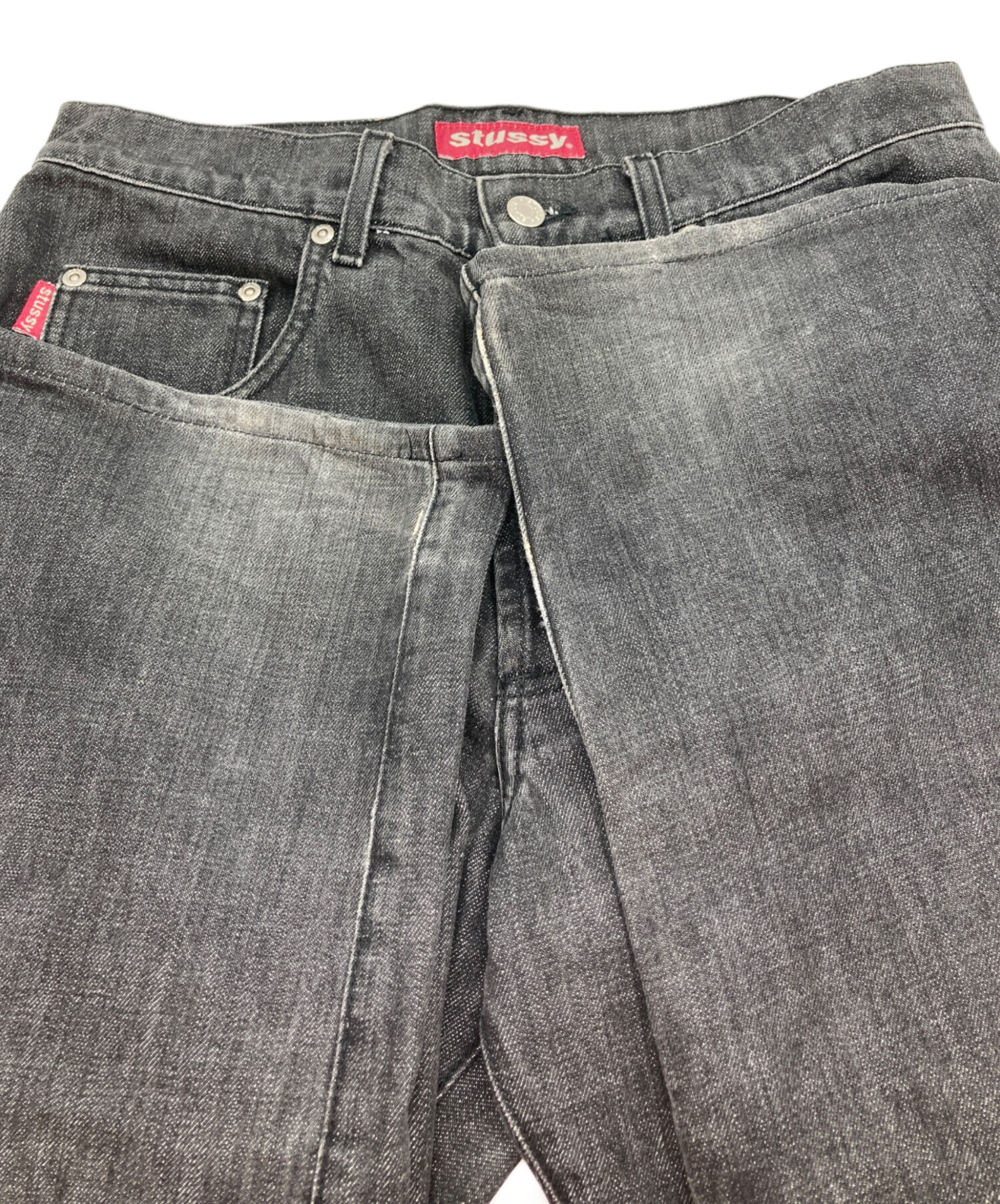 中古・古着通販】stussy (ステューシー) デニムパンツ ブラック サイズ