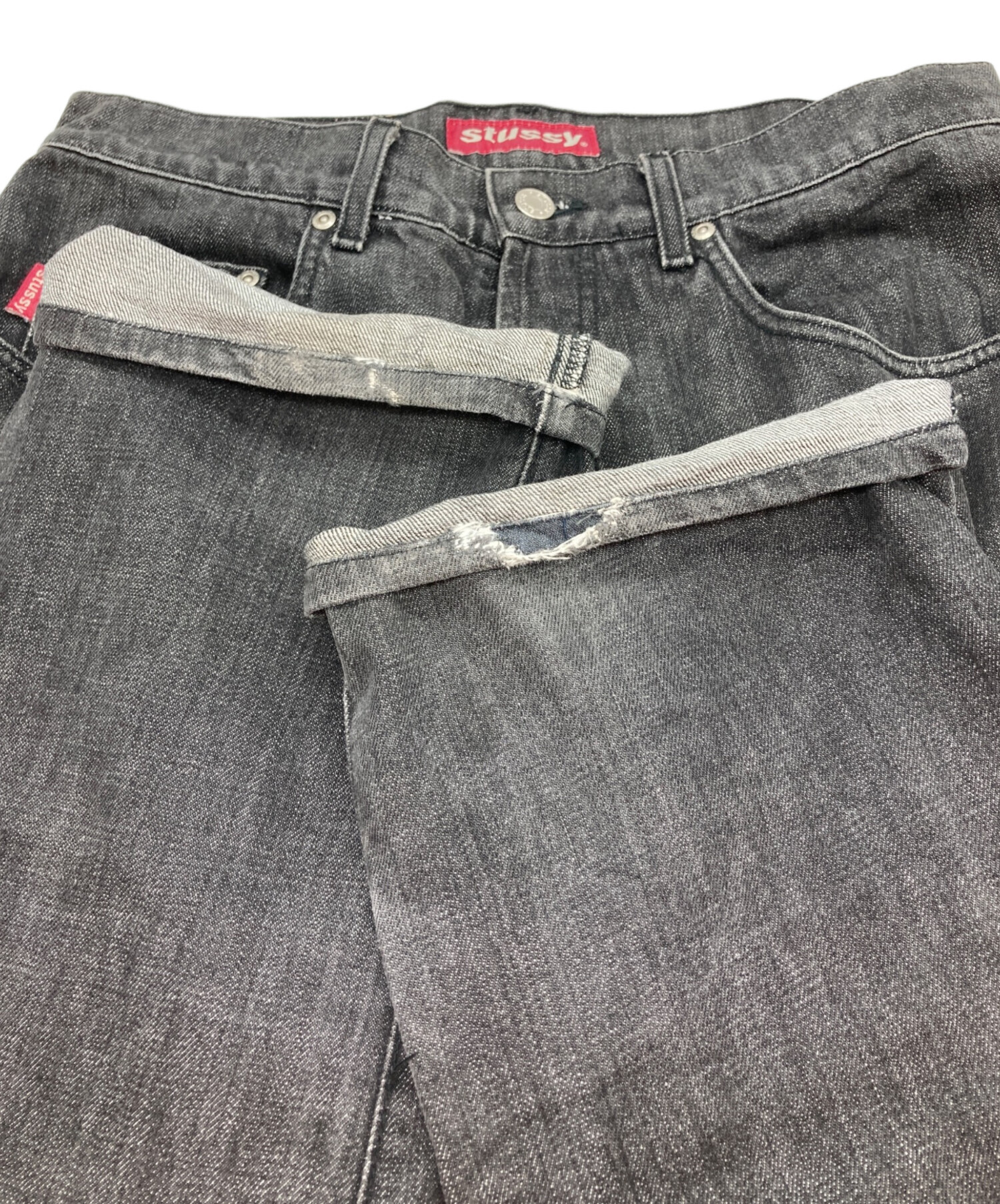 中古・古着通販】stussy (ステューシー) デニムパンツ ブラック サイズ 