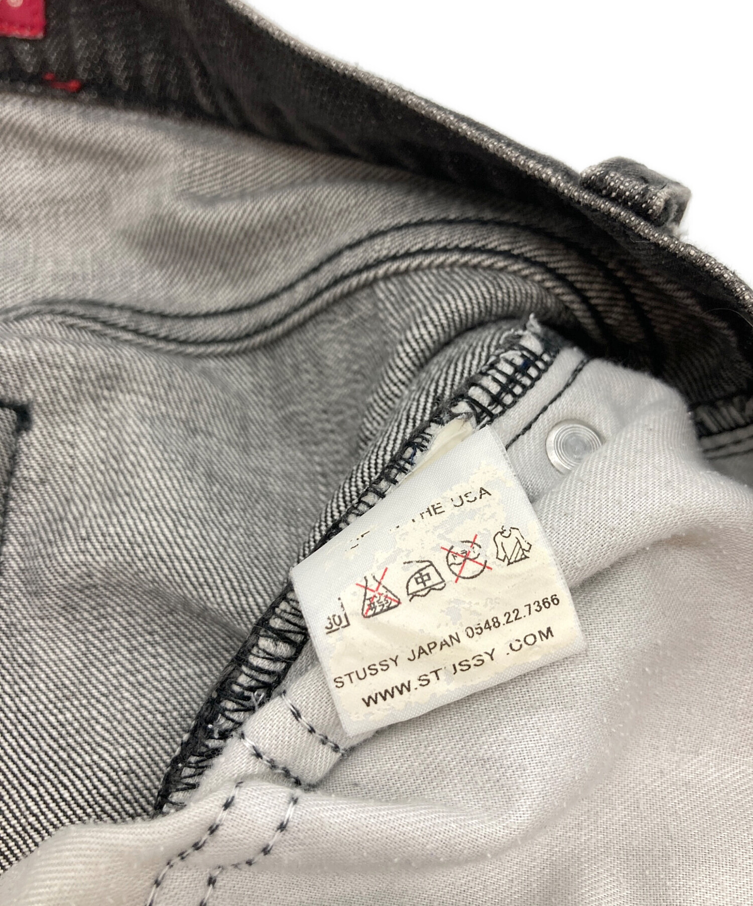 中古・古着通販】stussy (ステューシー) デニムパンツ ブラック サイズ