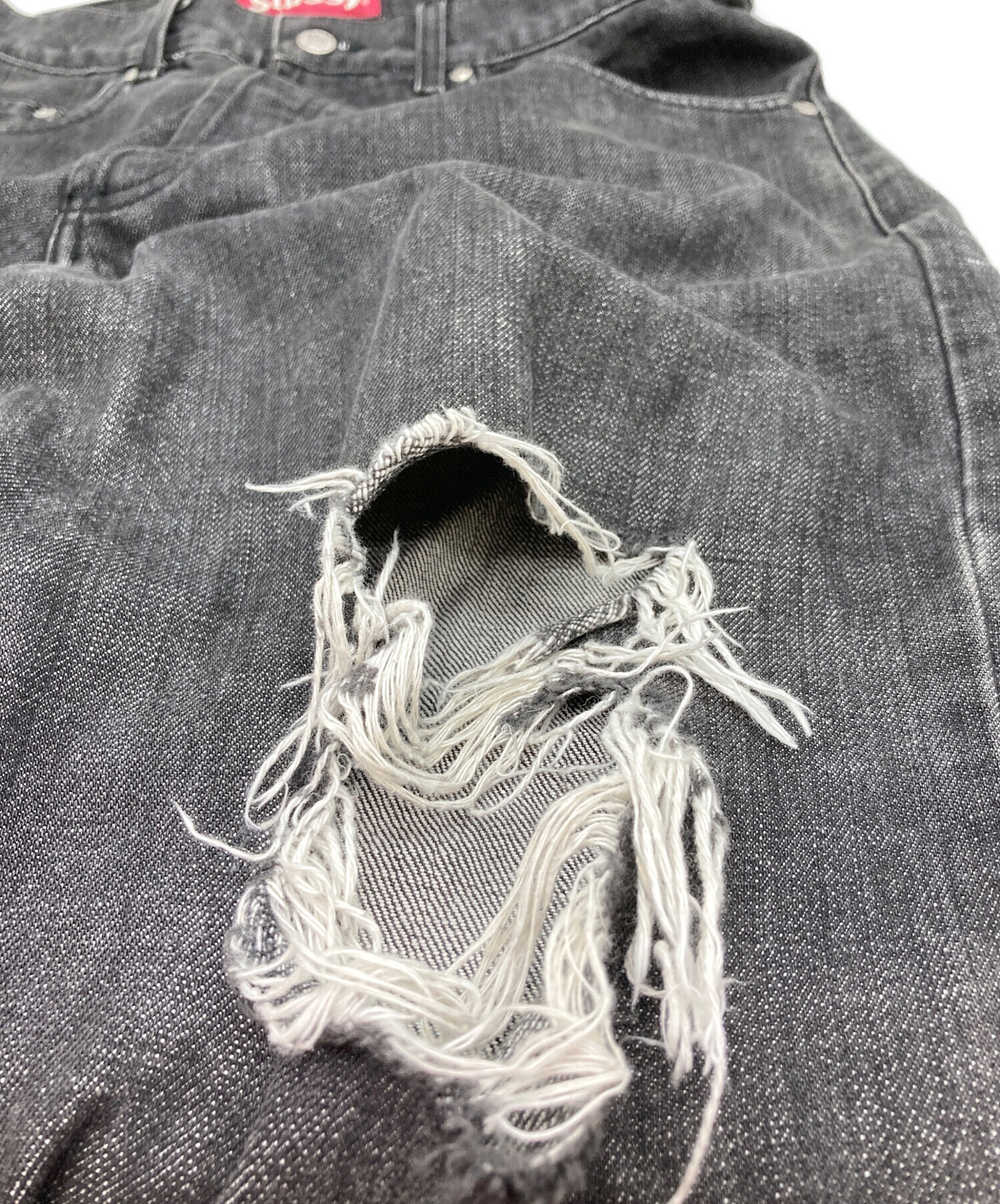 中古・古着通販】stussy (ステューシー) デニムパンツ ブラック サイズ