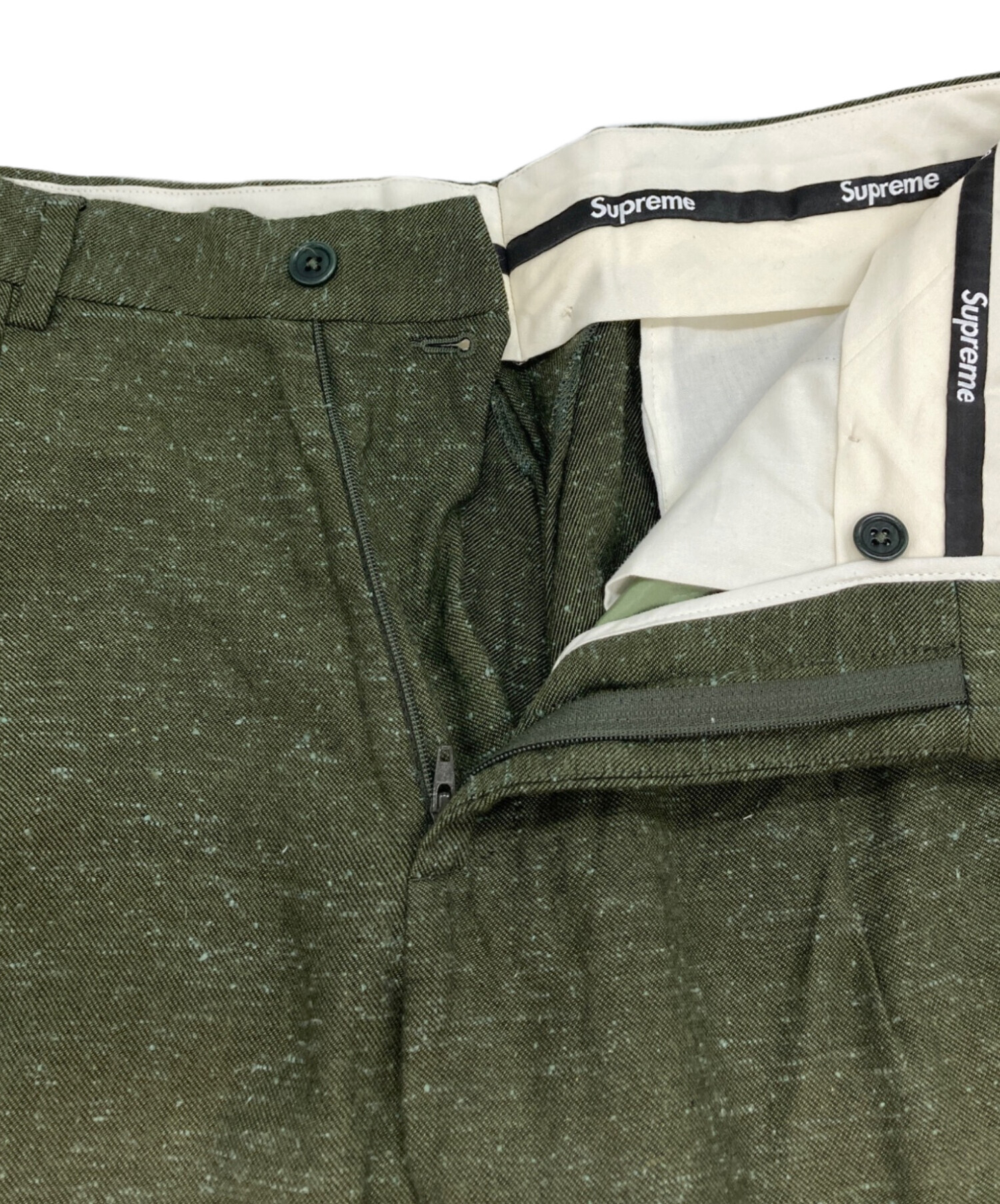 中古・古着通販】SUPREME (シュプリーム) pleated trouser/カスリ