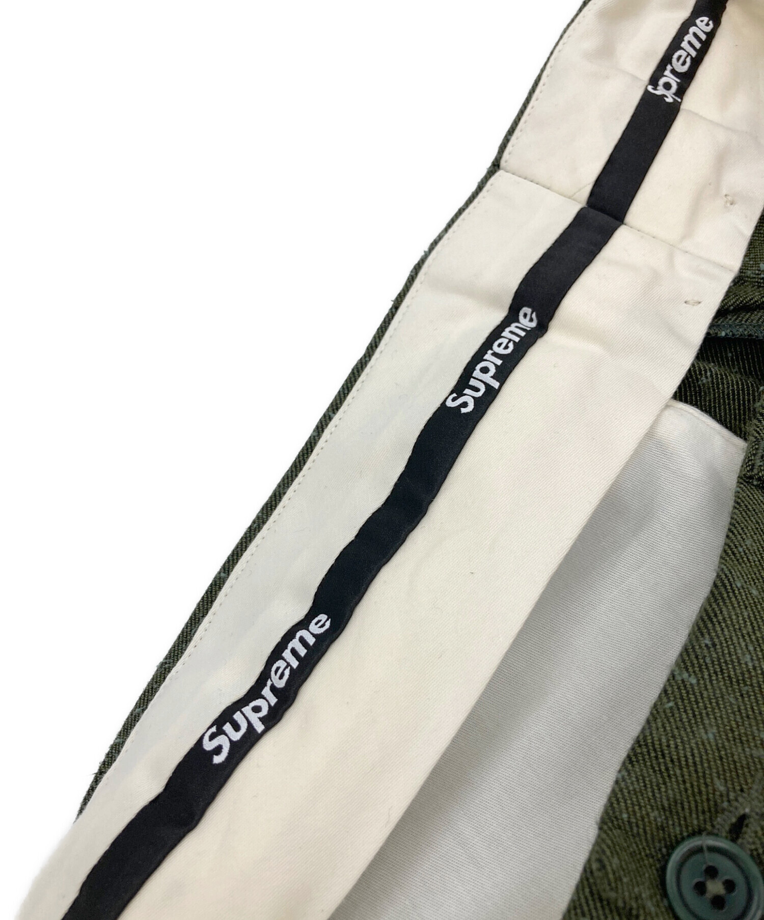 中古・古着通販】SUPREME (シュプリーム) pleated trouser/カスリ