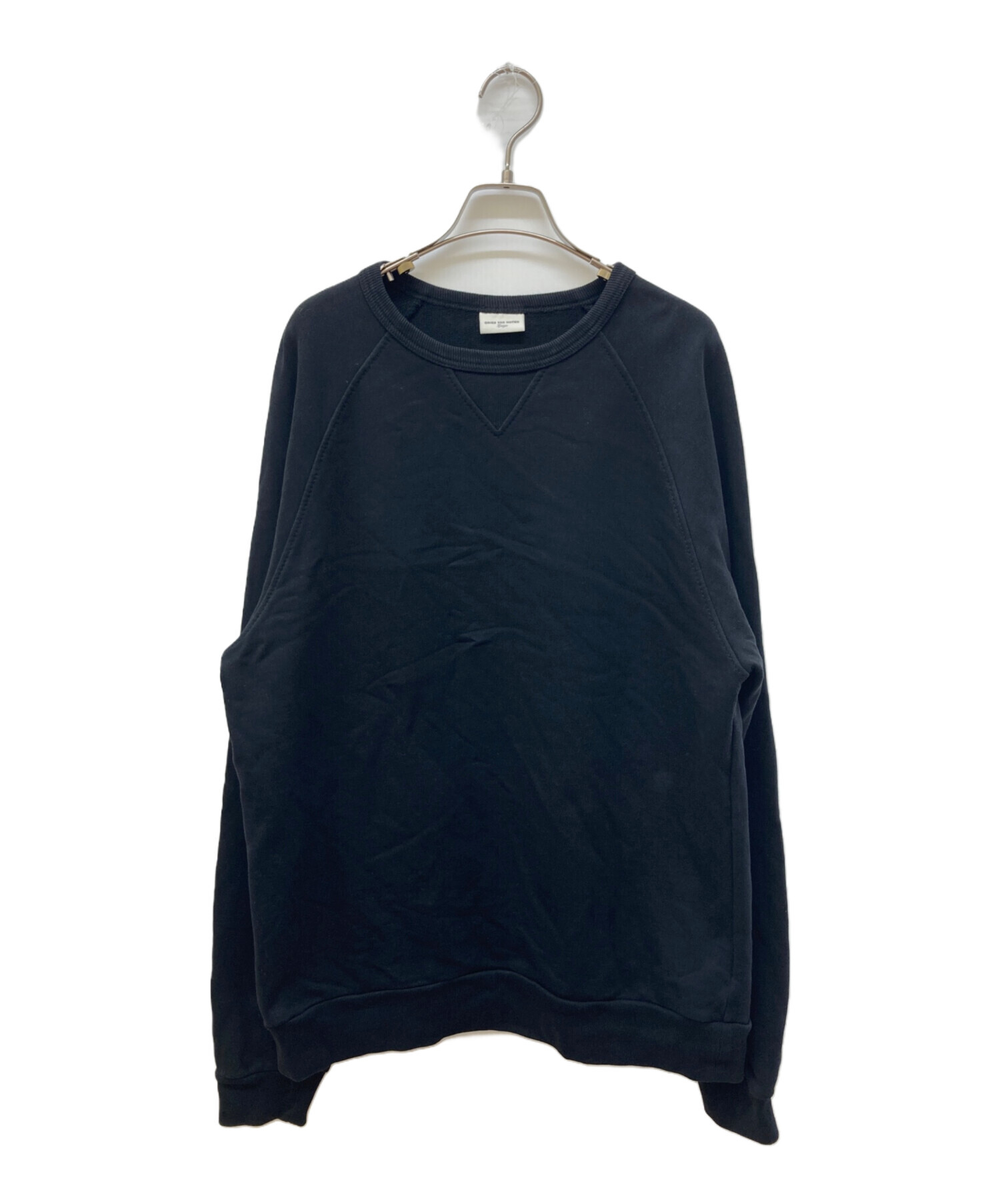 DRIES VAN NOTEN ドリスヴァンノッテン スウェット XS 紺 【古着】【中古】【送料無料】 中古・古着通販】DRIES VAN NOTEN (ドリスヴァンノッテン) クルー