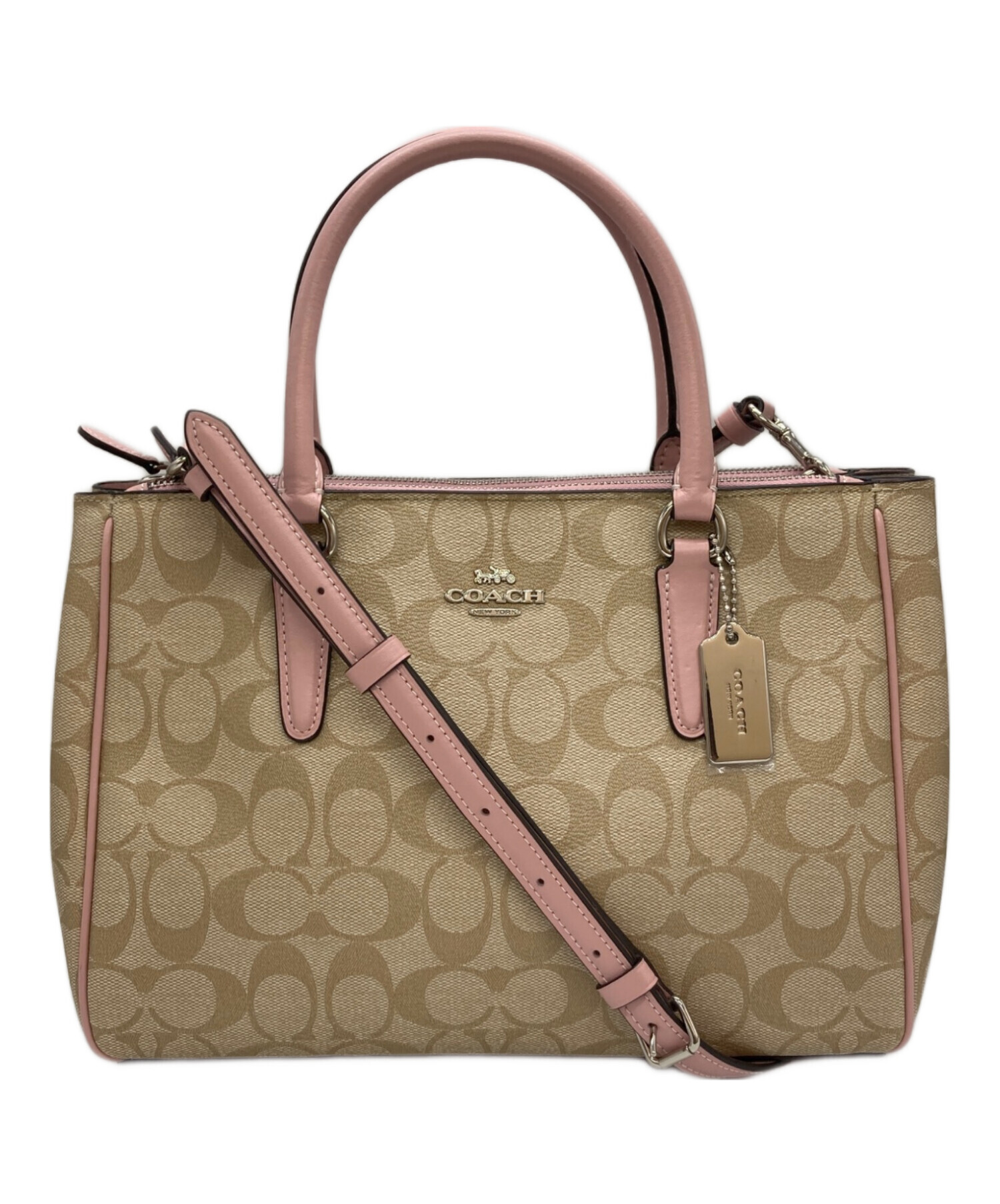 中古・古着通販】COACH (コーチ) 2WAYショルダーバッグ ピンク