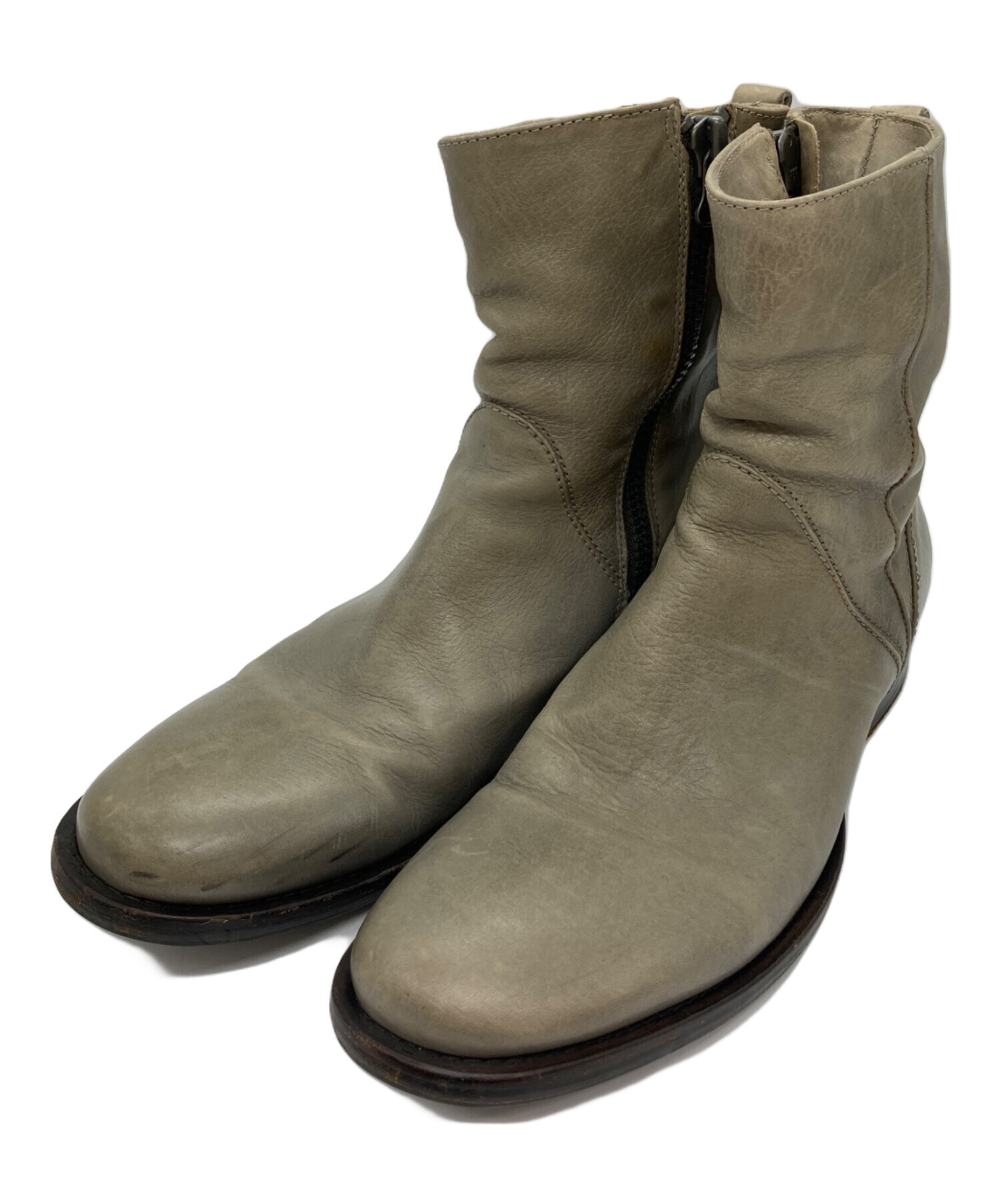 中古・古着通販】BUTTERO (ブッテロ) サイドジップブーツ グレー