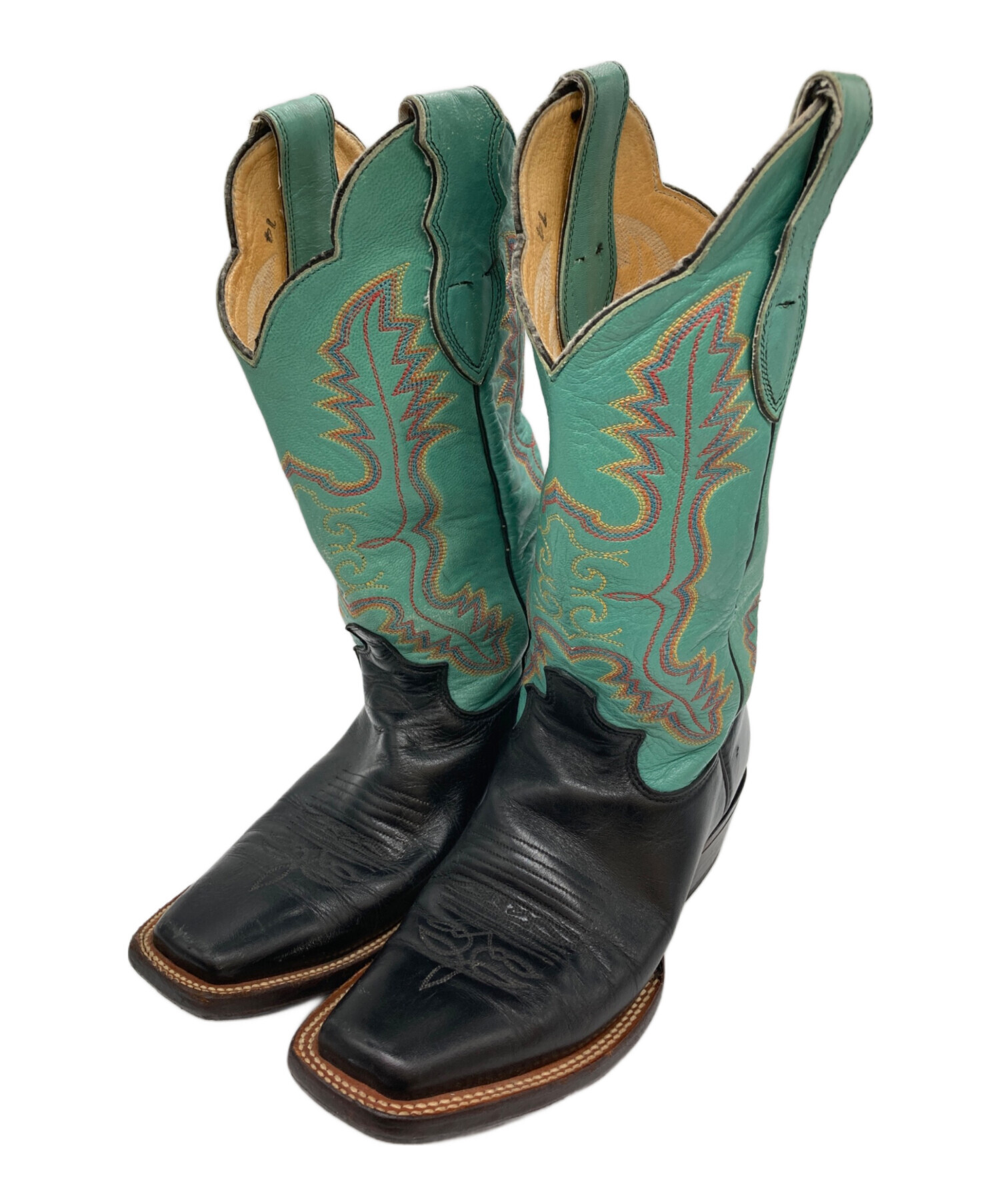 中古・古着通販】JUSTIN (ジャスティン) ウェスタンブーツ ブルー