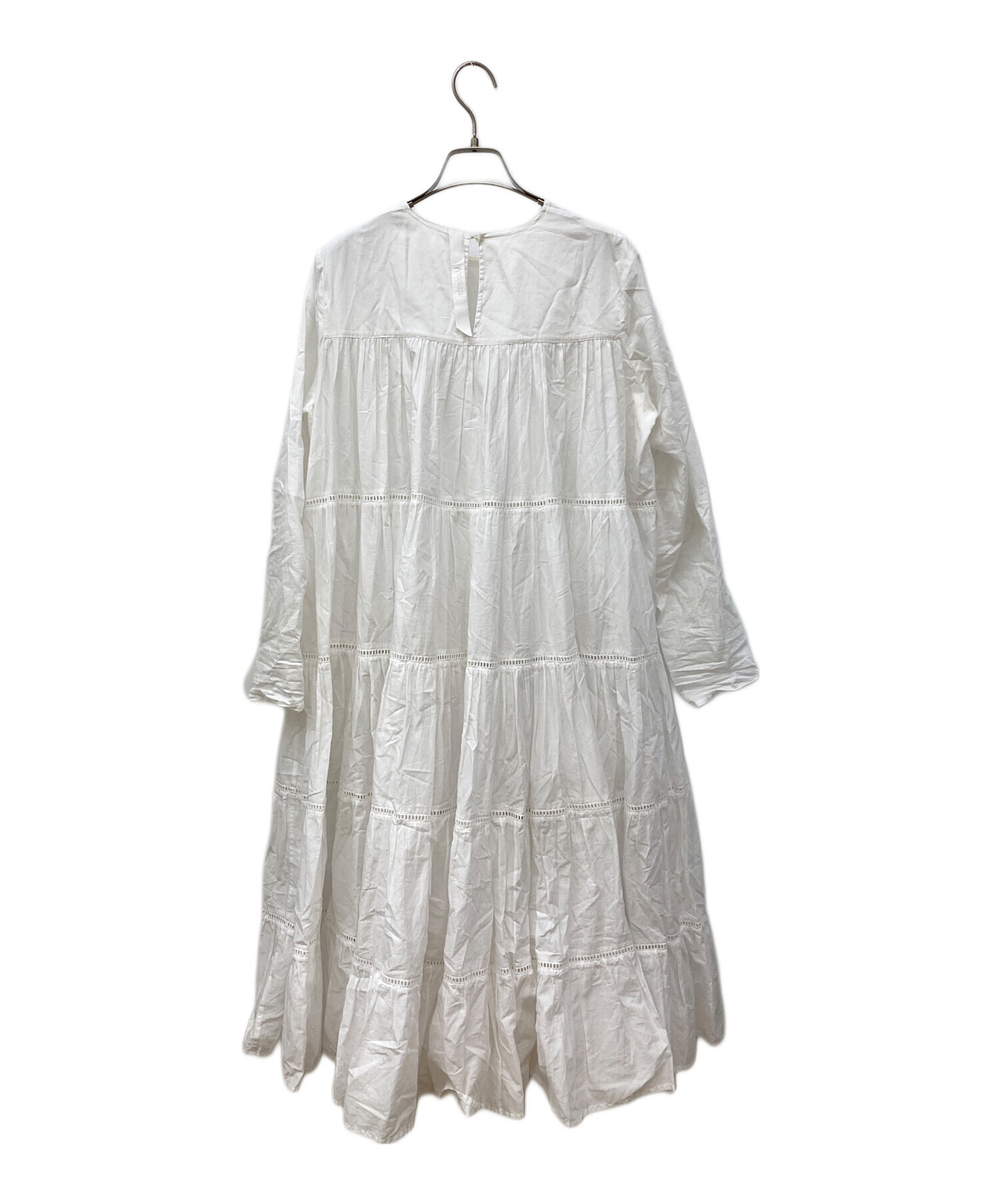 中古・古着通販】merlette (マーレット) ワンピース ホワイト サイズ