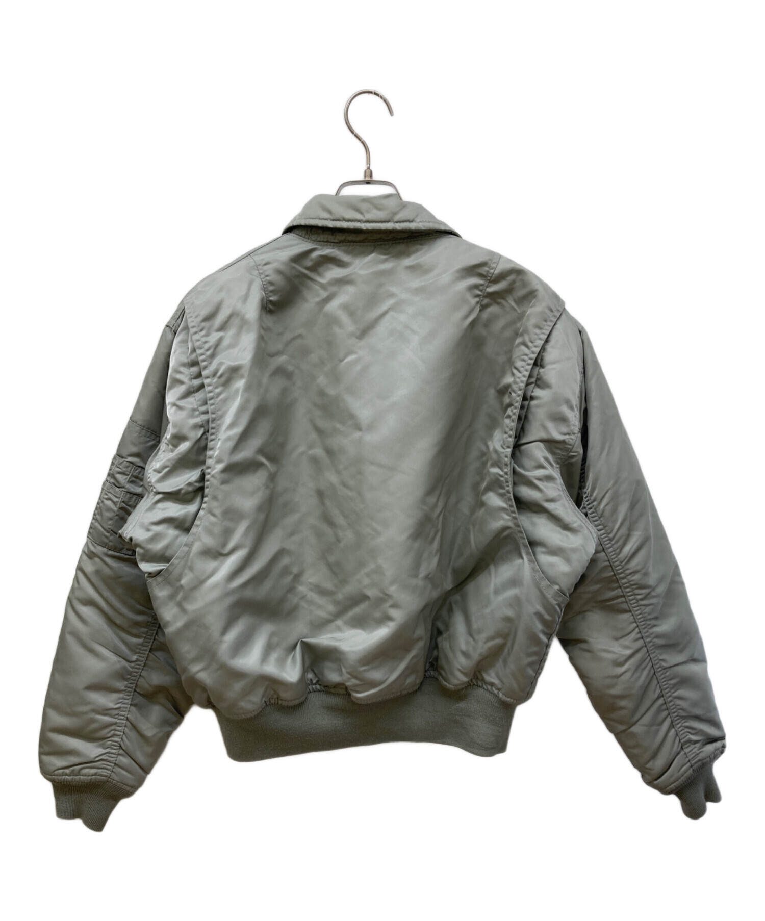Schott CWU-R フライトジャケット ライトグレー 中古・古着通販】Schott (ショット) CWU-Rジャケット グレー サイズ