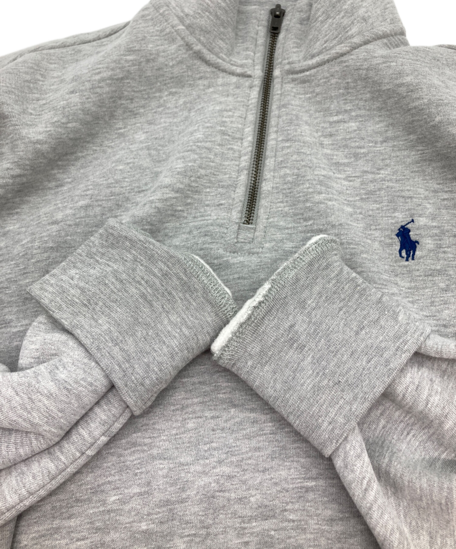 RLX 三郎  RLX RALPH LAUREN ハーフジップ半袖グレー POLO RALPH LAUREN Golf RLX Half-Zip Grey Hoodie - Wrong Weather
