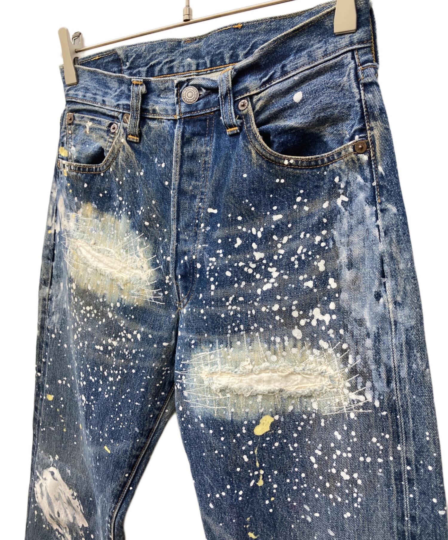 中古・古着通販】LEVI'S (リーバイス) ペイント加工501XX復刻デニム