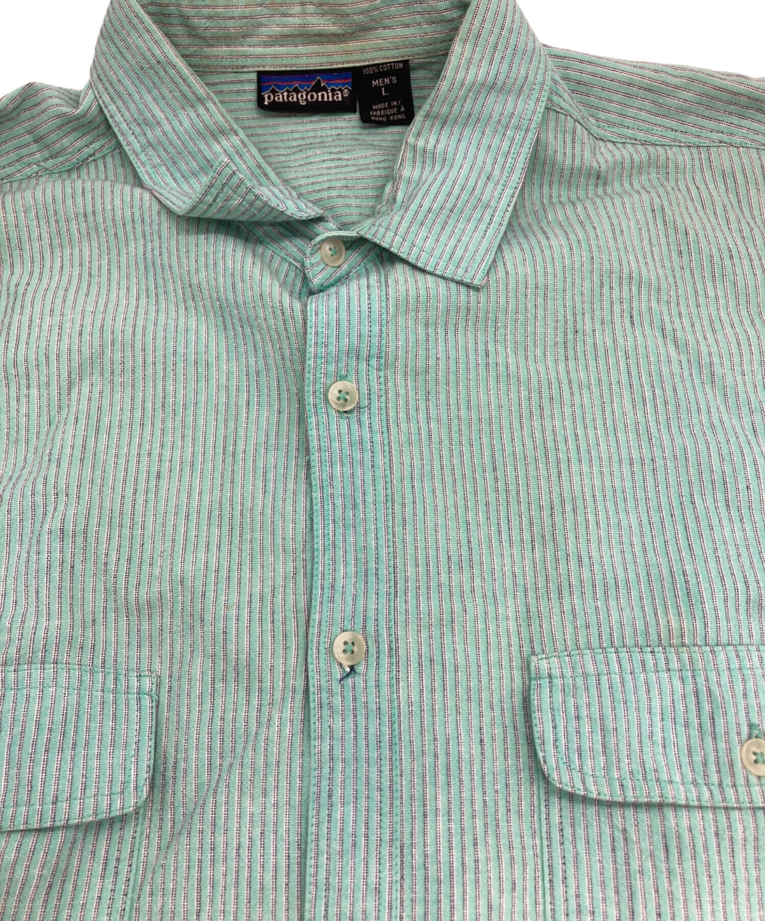 中古・古着通販】Patagonia (パタゴニア) ストライプシャツ グリーン