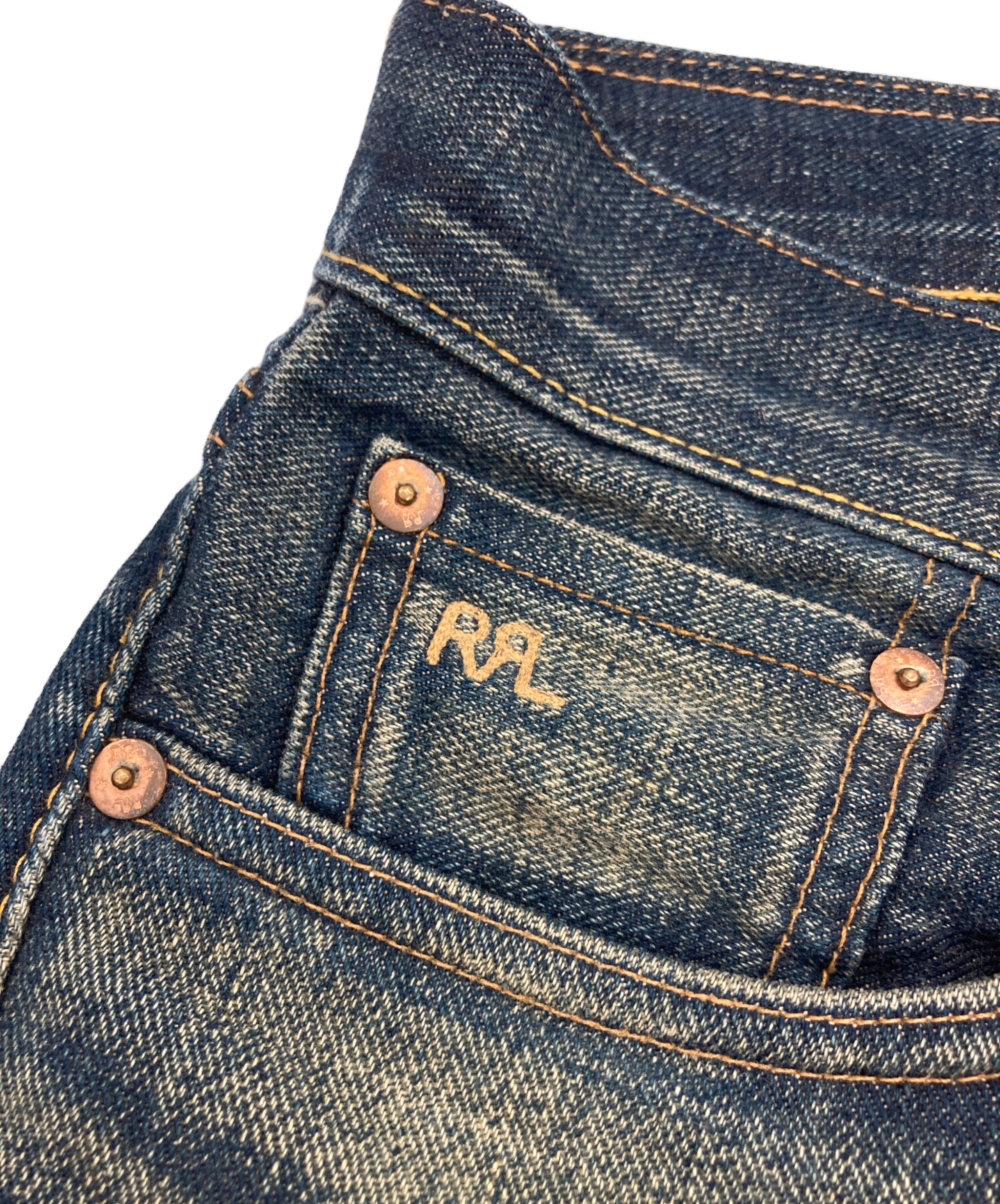 中古・古着通販】RRL (ダブルアールエル) SLIM FIT/ボタンフライデニム 