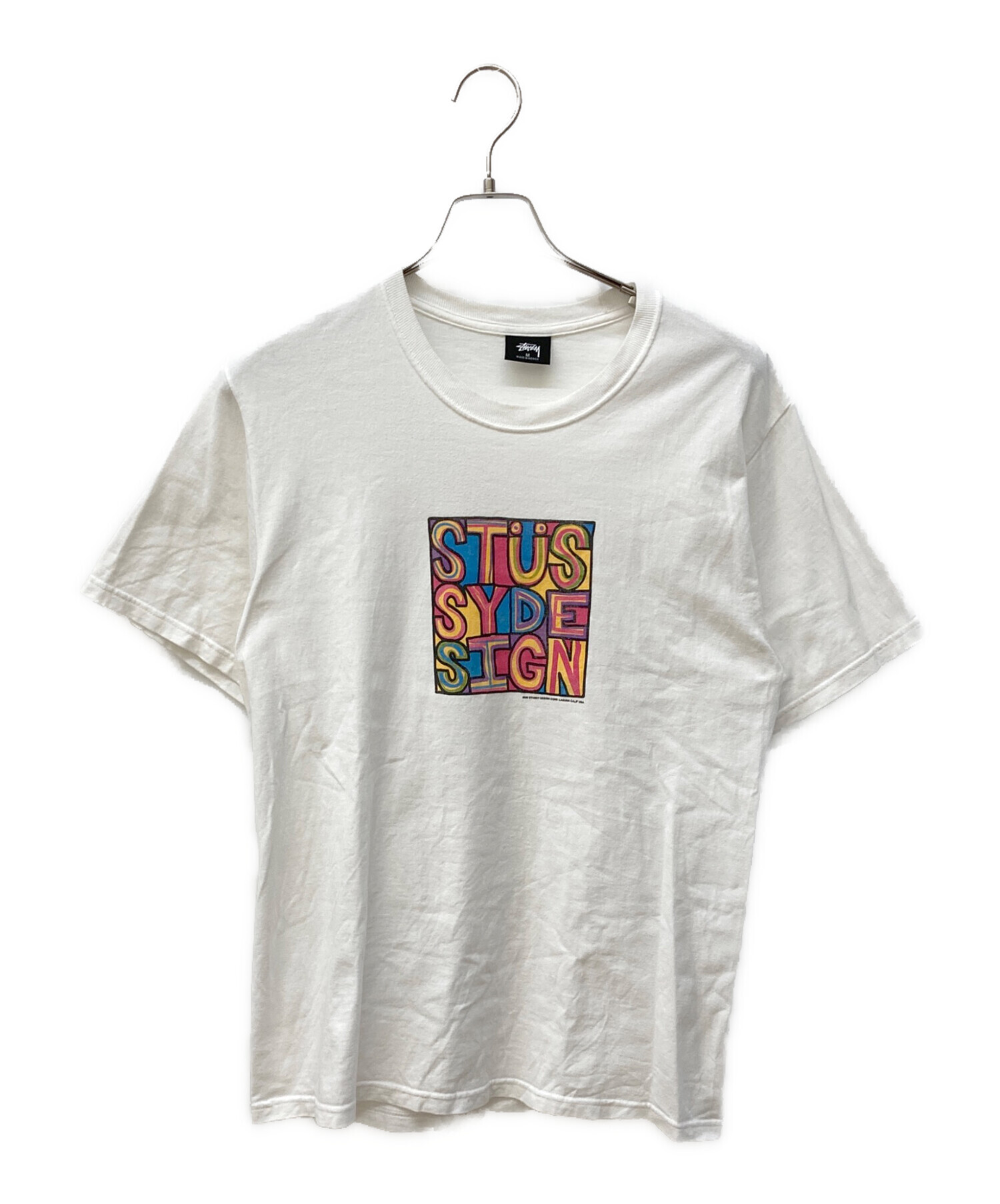 中古・古着通販】stussy (ステューシー) アートロゴTシャツ ホワイト