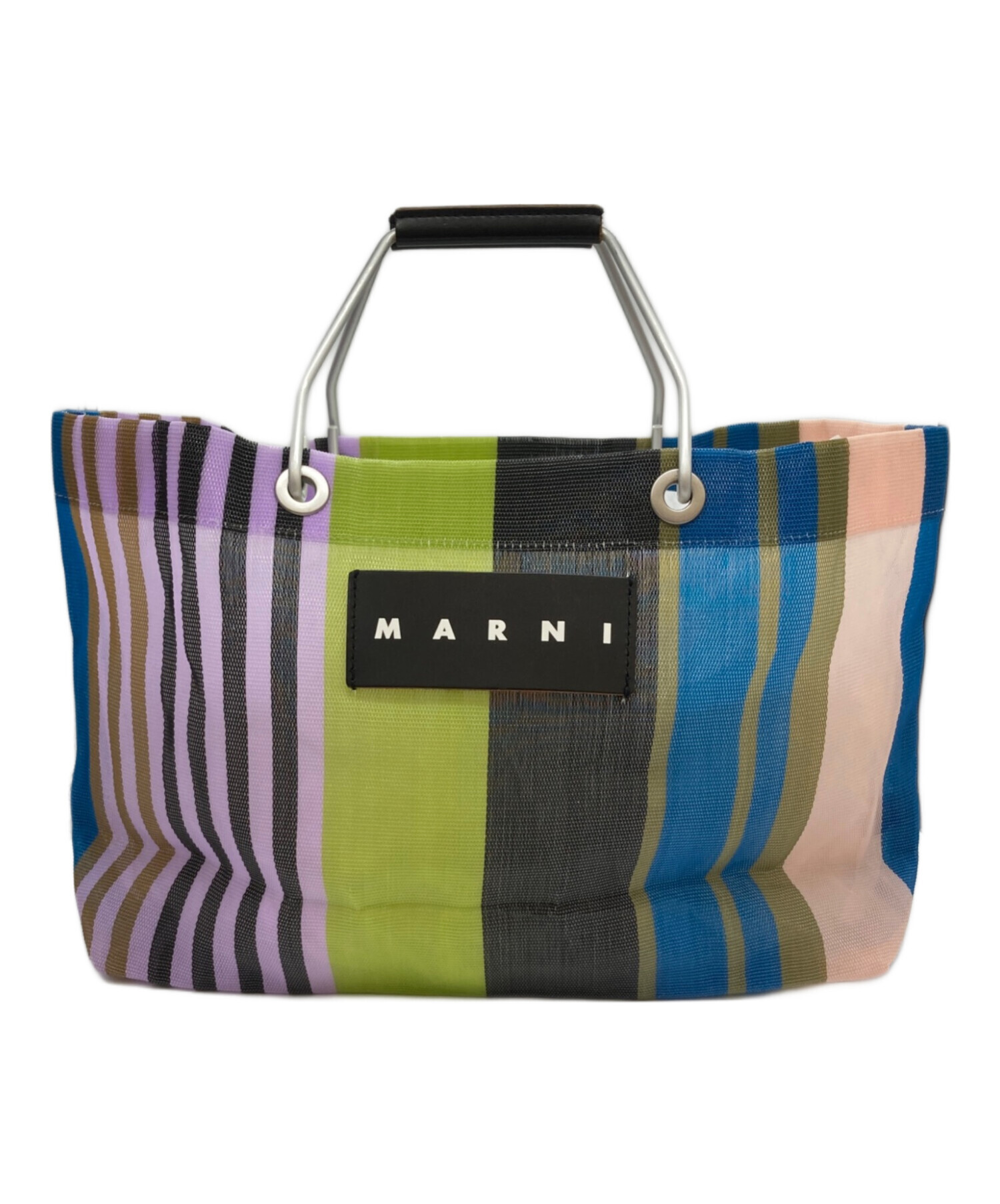 中古・古着通販】MARNI (マルニ) ストライプトートバッグ マルチカラー 