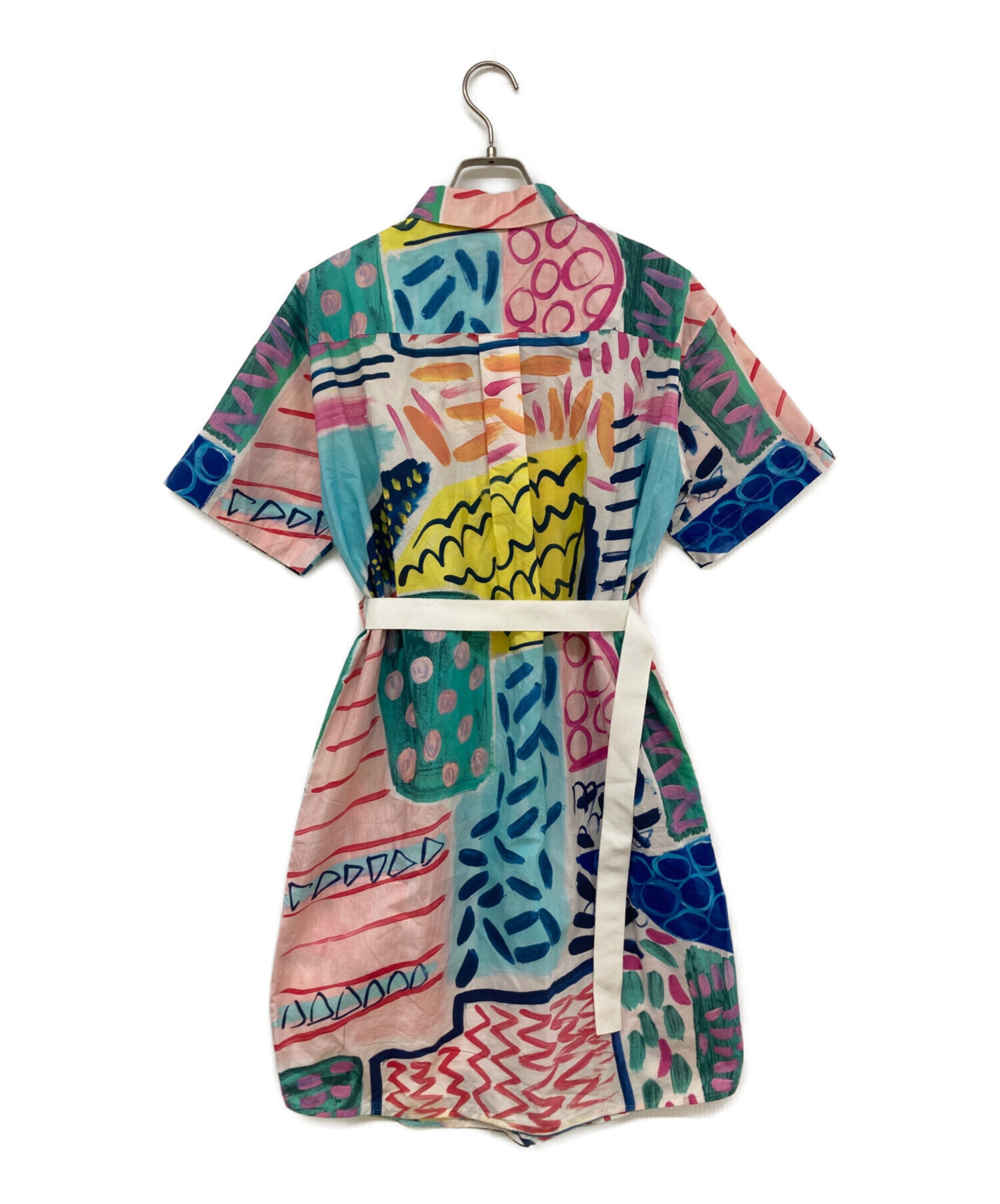 Paul Smith カラフルフォトプリント シャツワンピース 中古・古着通販】Paul Smith (ポールスミス) 総柄シャツワンピース