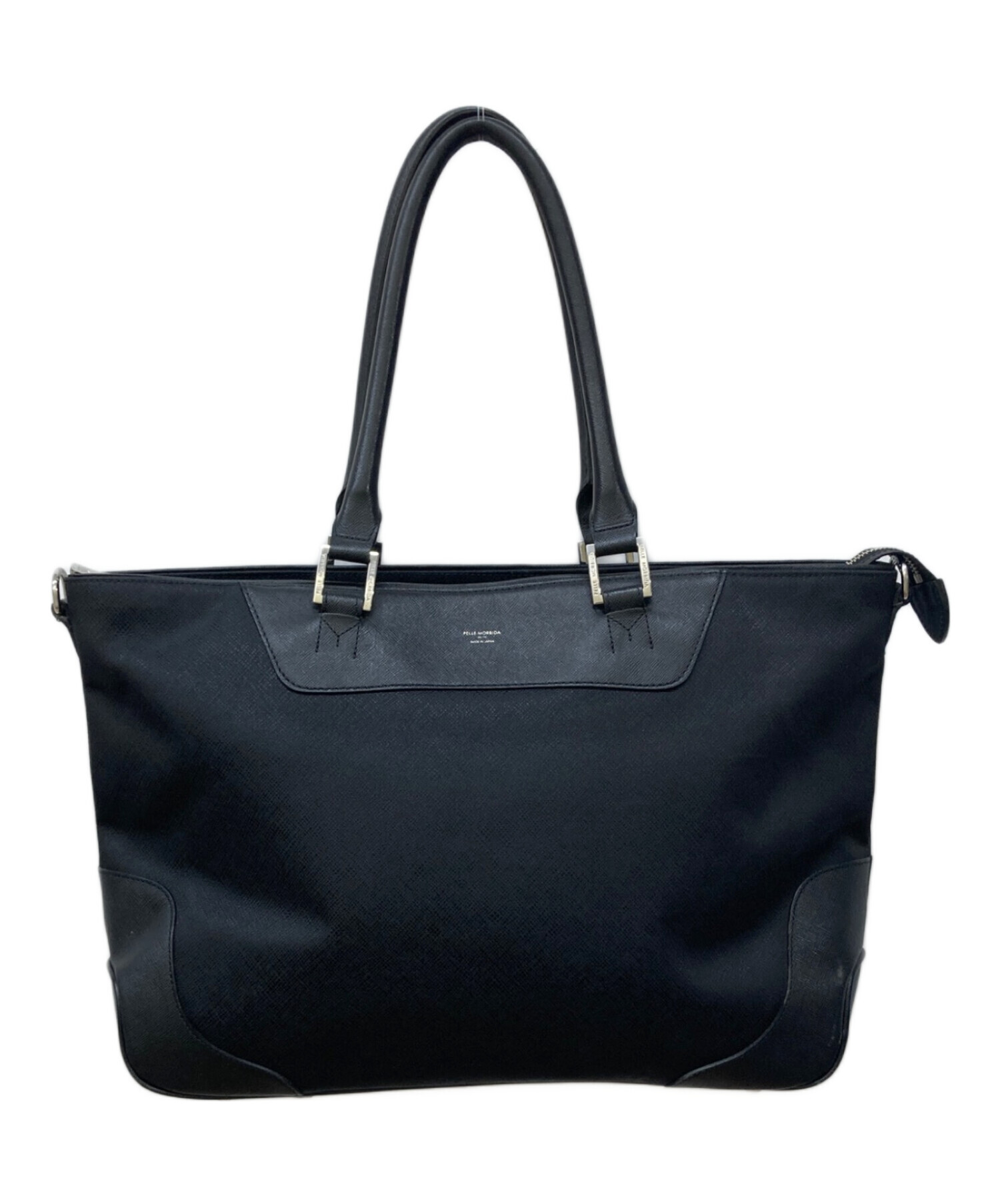 【中古美品】pelle morbida ビジネスバッグ ブラック　キャピターノ 中古・古着通販】PELLE MORBIDA (ペッレモルビダ) キャピターノ/レザー