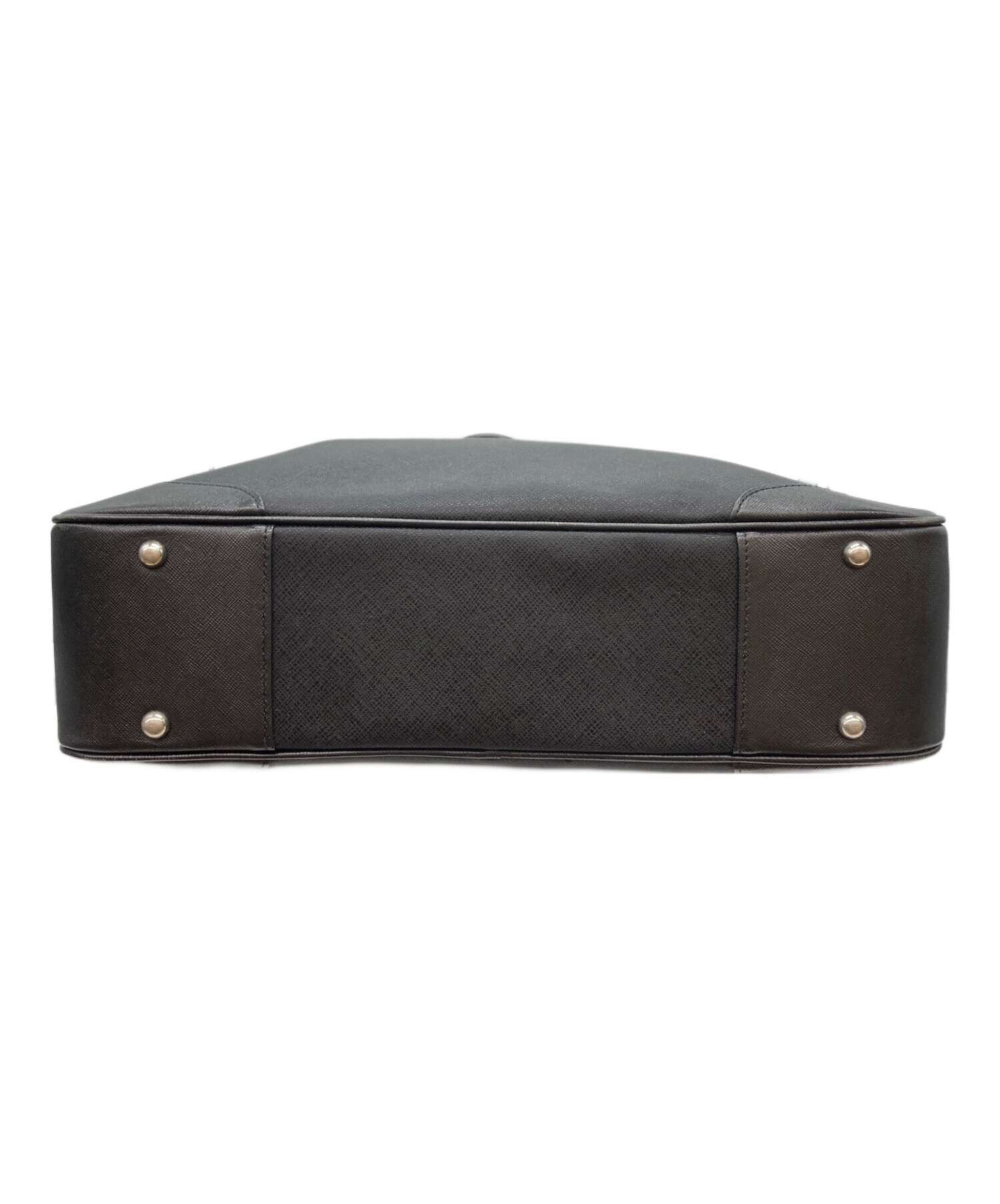 【中古美品】pelle morbida ビジネスバッグ ブラック　キャピターノ PELLE MORBIDA（ペッレ モルビダ） ビジネスバッグ CAPITANO