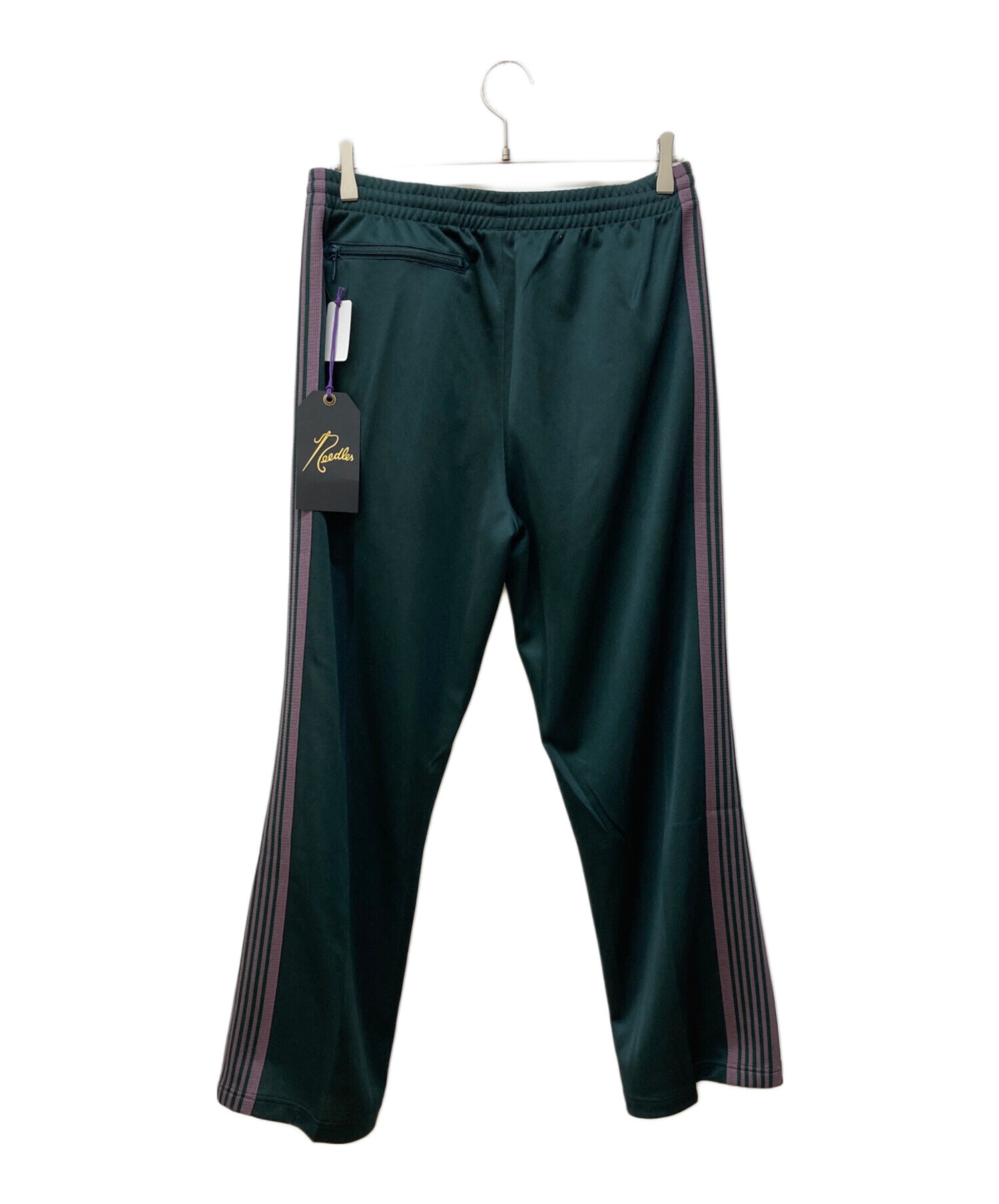 【名作カラー】Needles トラックパンツ ストレート アイビーグリーン M 中古・古着通販】Needles (ニードルズ) Track Pant-Poly Smooth