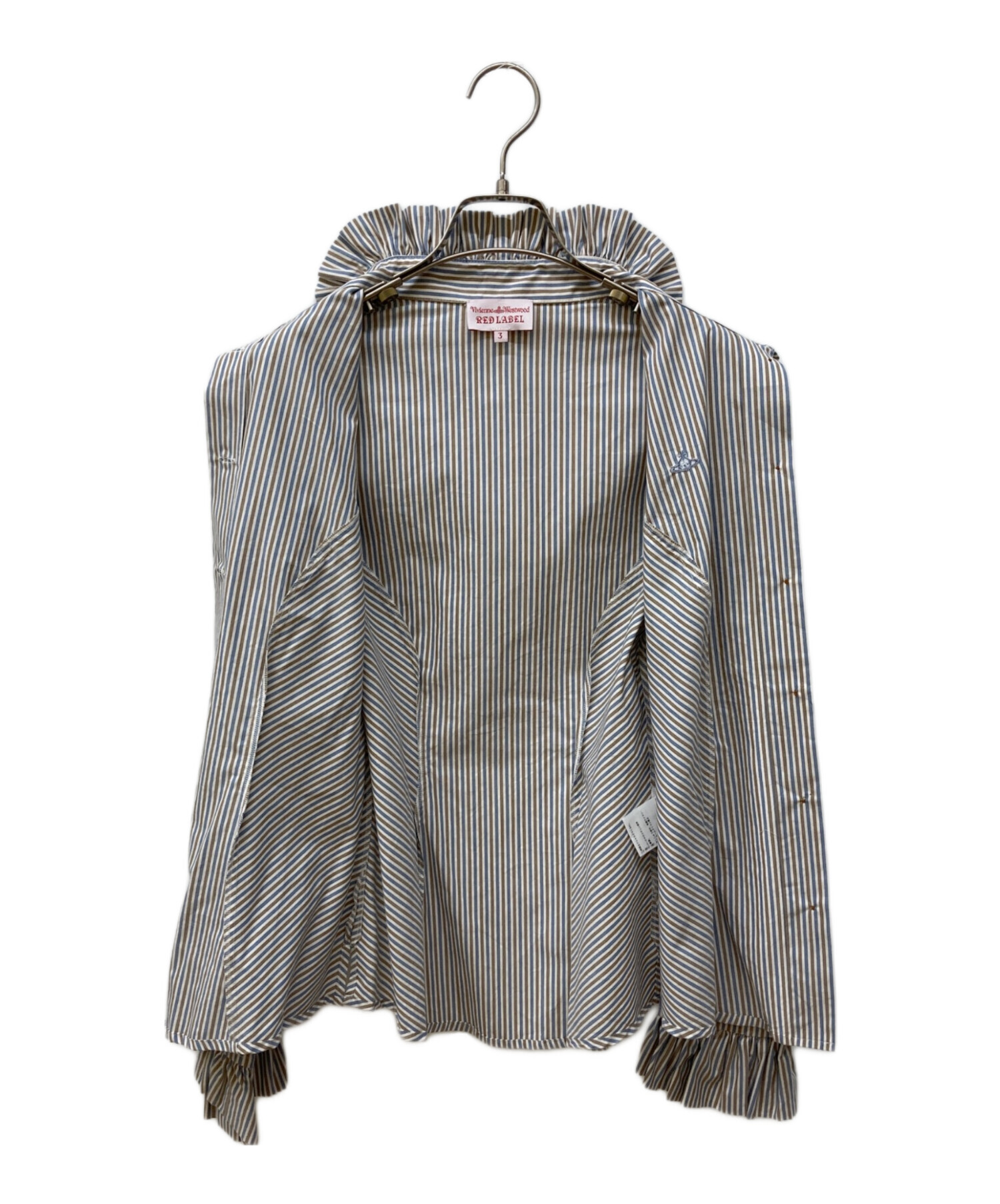 Vivienne Westwood Red Label ストライプ刺繍シャツ Vivienne Westwood RED LABEL/ヴィヴィアンウエストウッド レッド