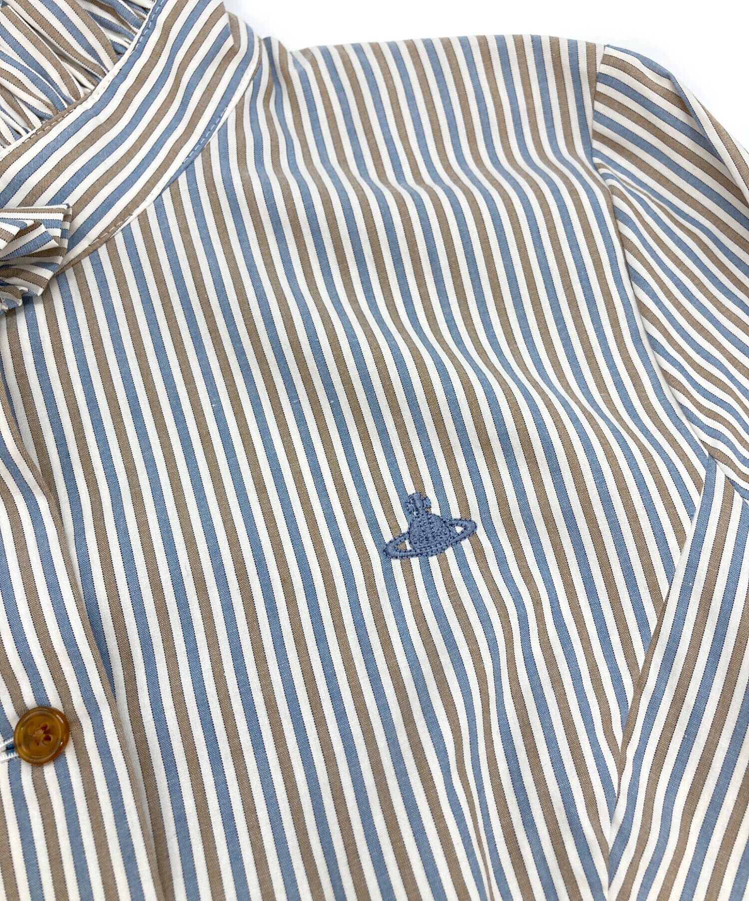 Vivienne Westwood Red Label ストライプ刺繍シャツ Vivienne Westwood RED LABEL/ヴィヴィアンウエストウッド レッド