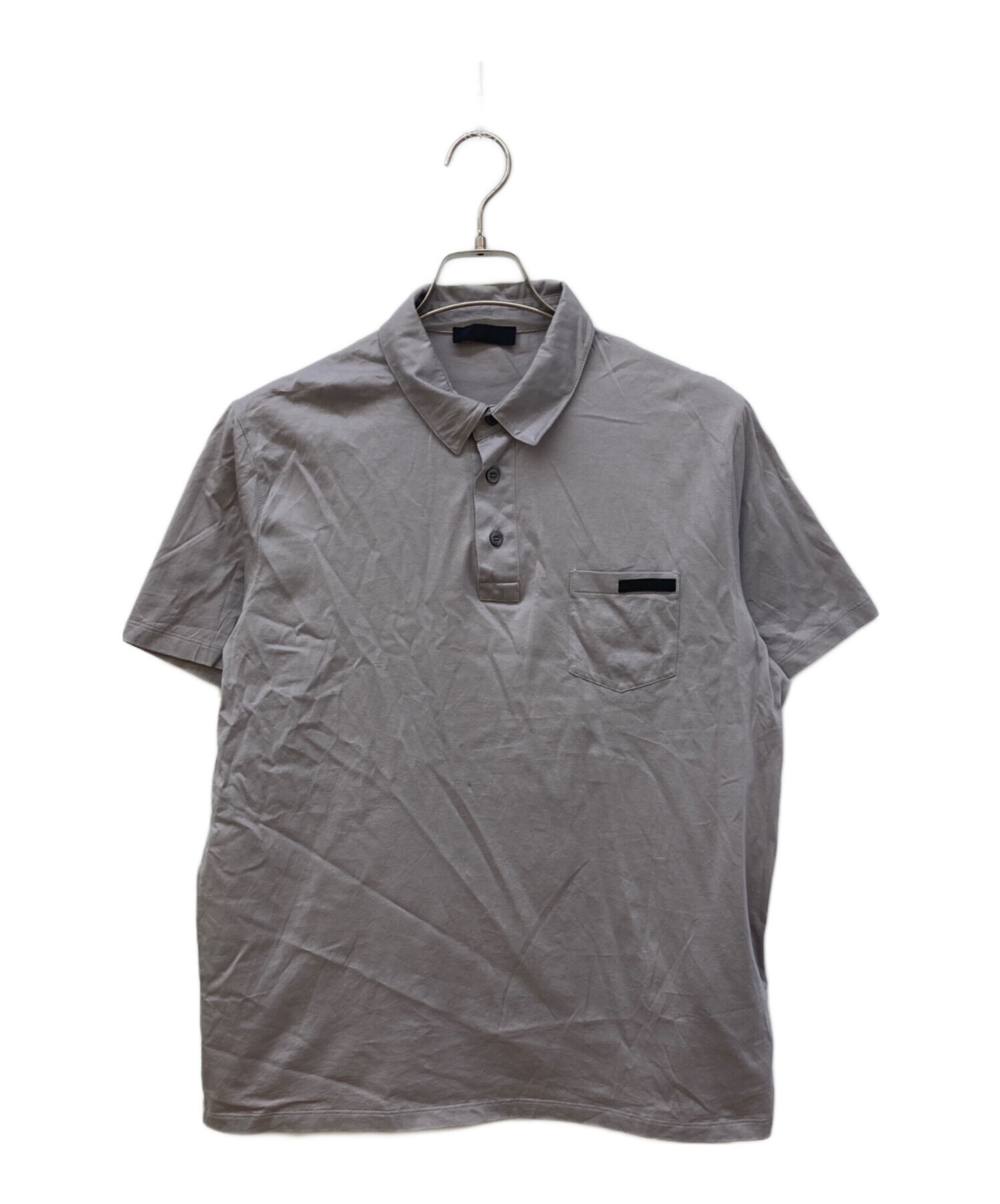 中古・古着通販】PRADA (プラダ) ポロシャツ グレー サイズ:XL
