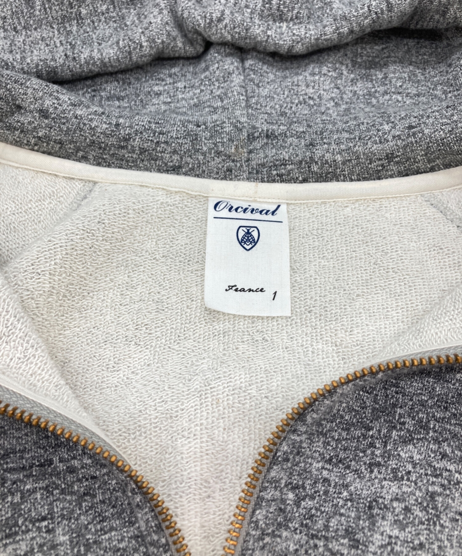 中古・古着通販】ORCIVAL (オーシバル) ジップパーカー グレー サイズ
