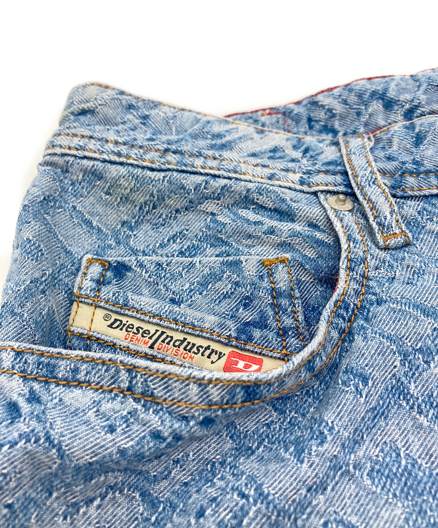 DIESEL フェイクデニム　ハーフパンツ　サイズ28 中古・古着通販】DIESEL (ディーゼル) D-WILLOHデニムハーフパンツ