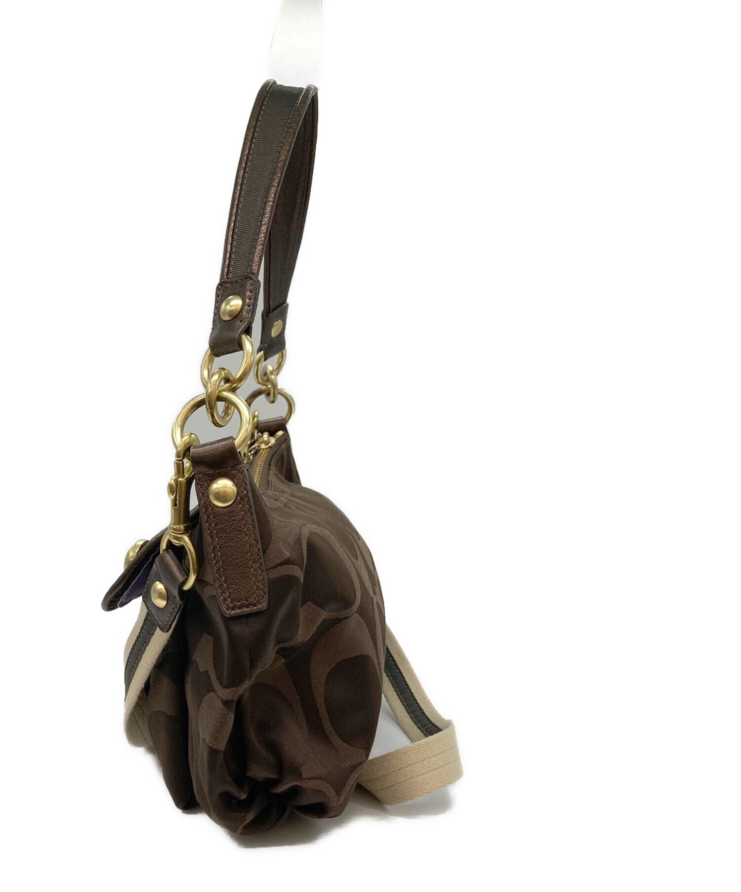 中古・古着通販】COACH (コーチ) ホーボータイプシグネチャーワン