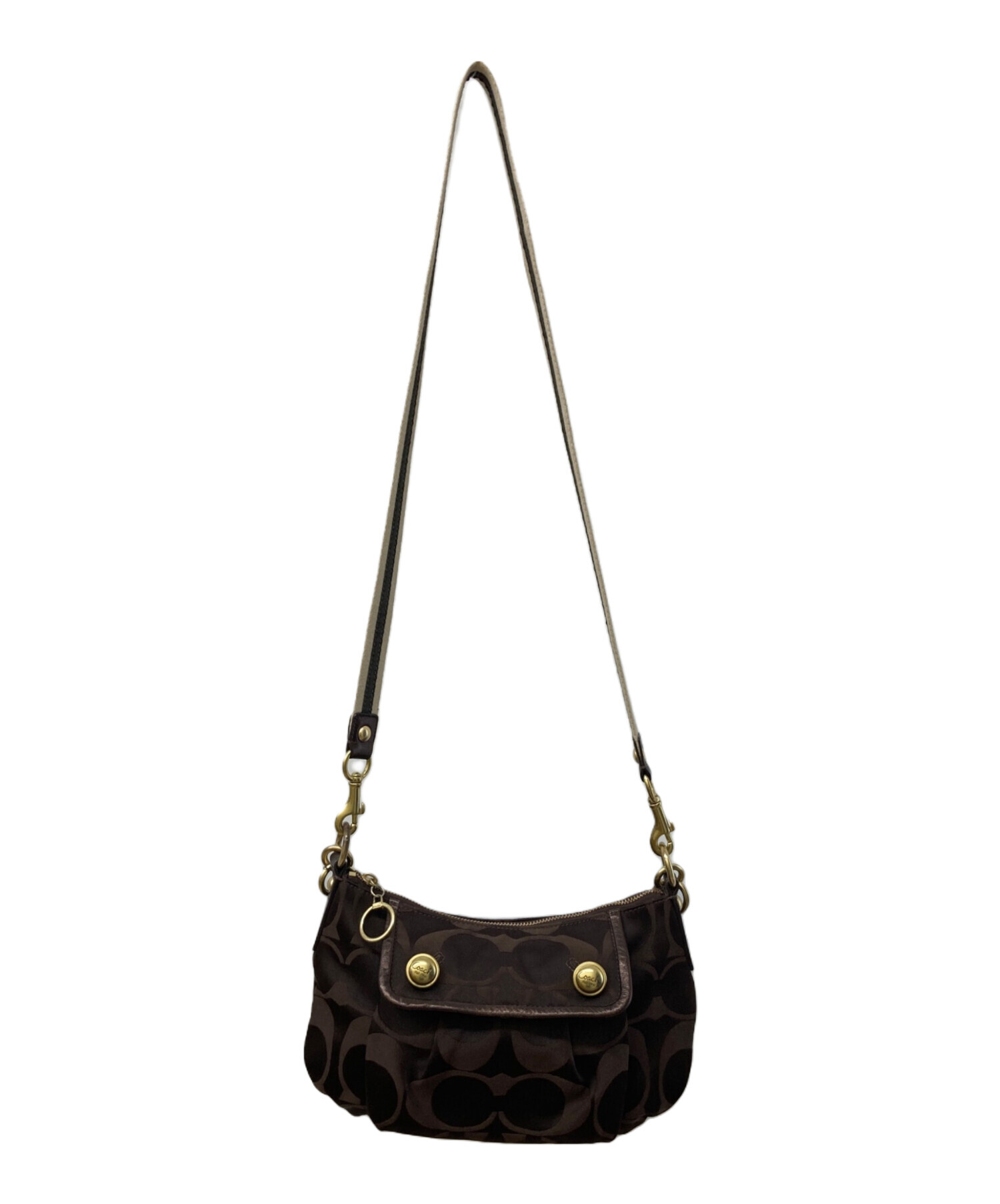 中古・古着通販】COACH (コーチ) ホーボータイプシグネチャーワン